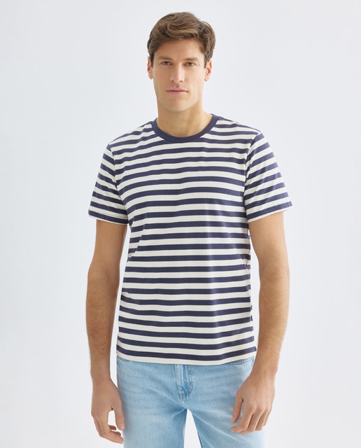 Imagen 0 de Camiseta de hombre manga corta rayas