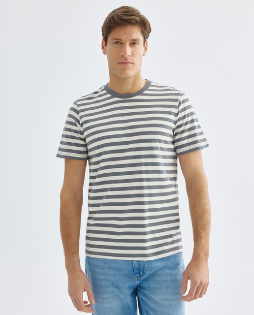 Imagen 0 de Camiseta de hombre manga corta rayas