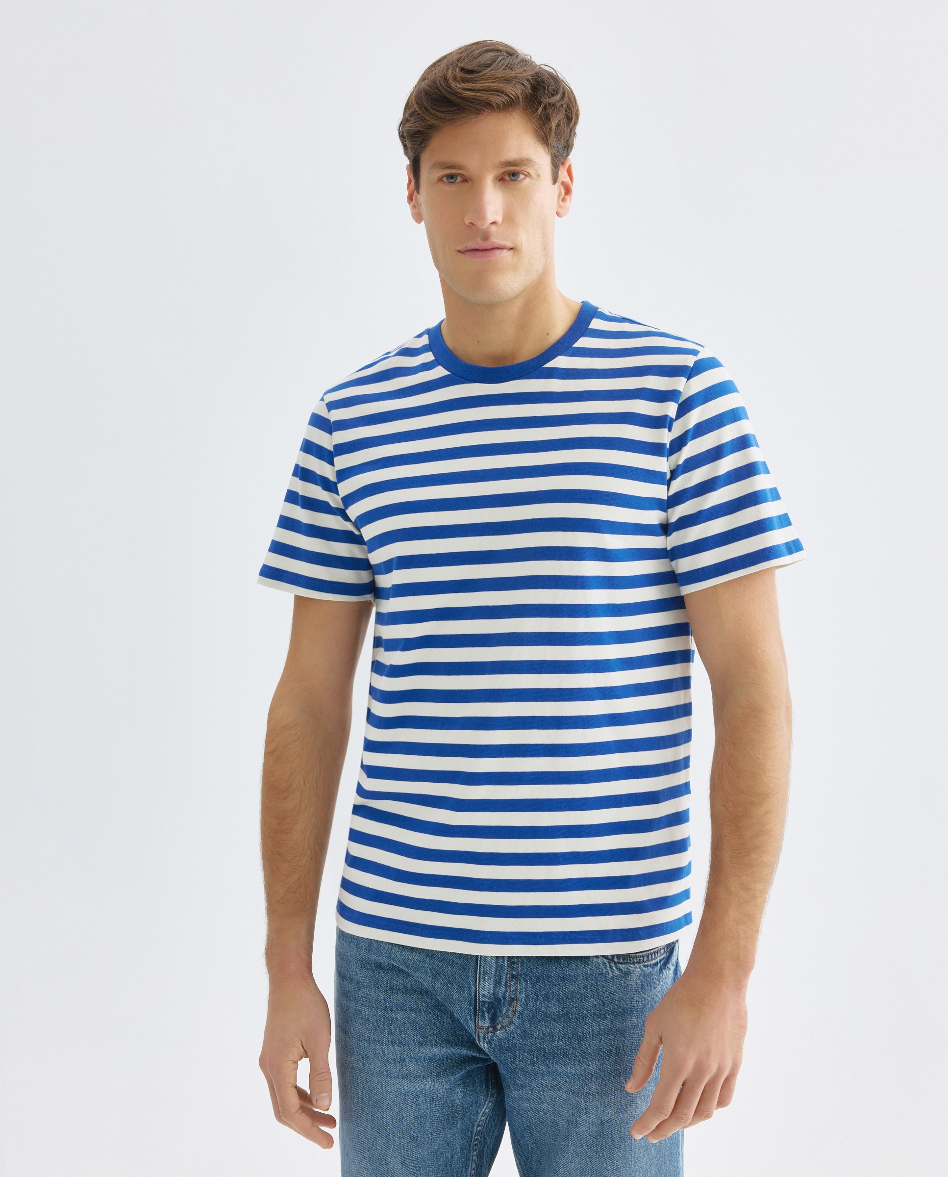 Imagen 0 de Camiseta de hombre manga corta rayas