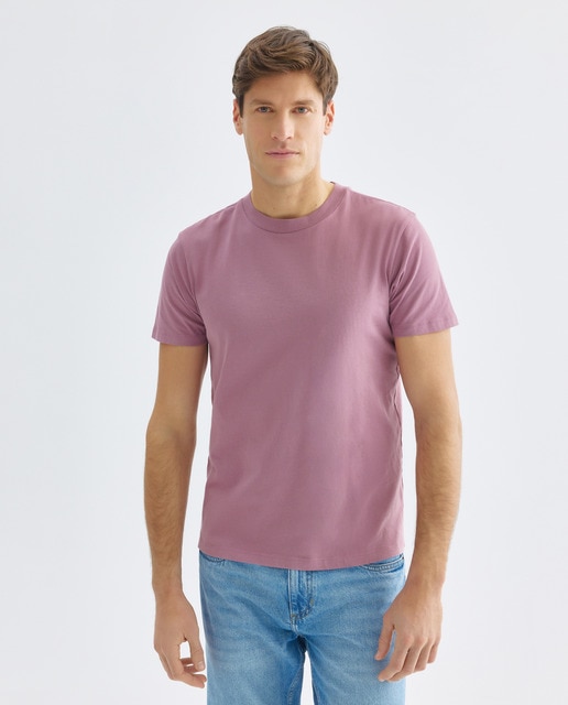 Imagen 0 de Camiseta de hombre manga corta cuello caja lisa