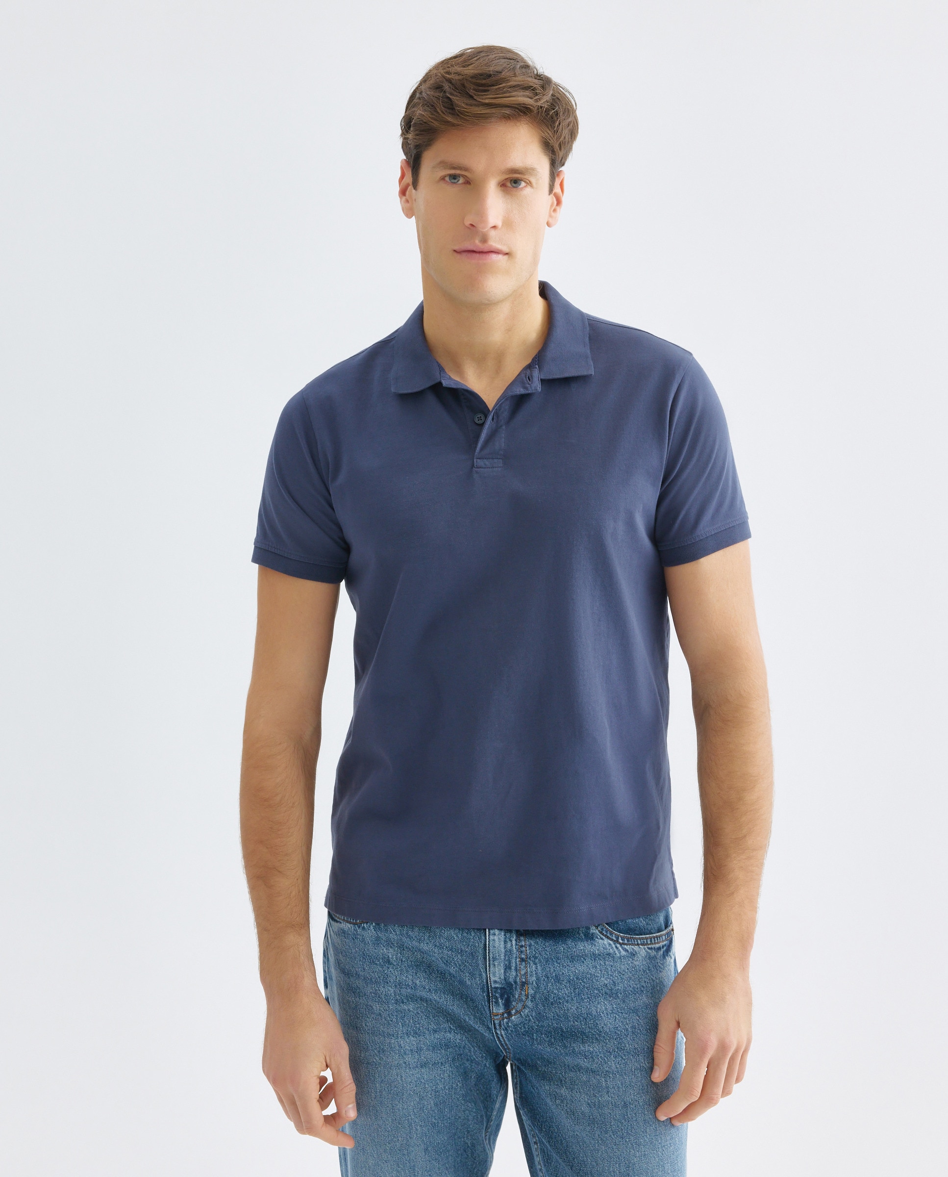 Imagen 0 de Polo manga corta jersey lavado