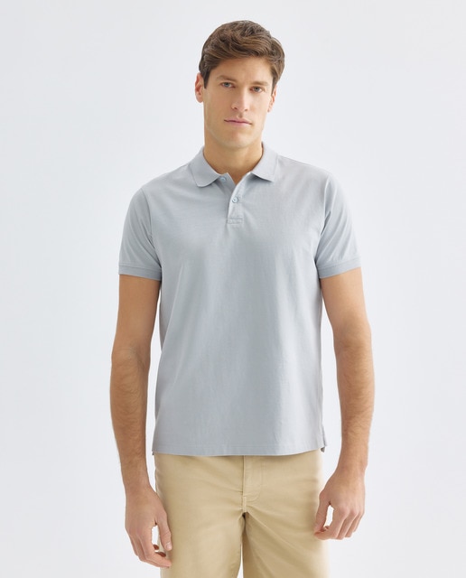 Imagen 0 de Polo de hombre manga corta jersey garment wash