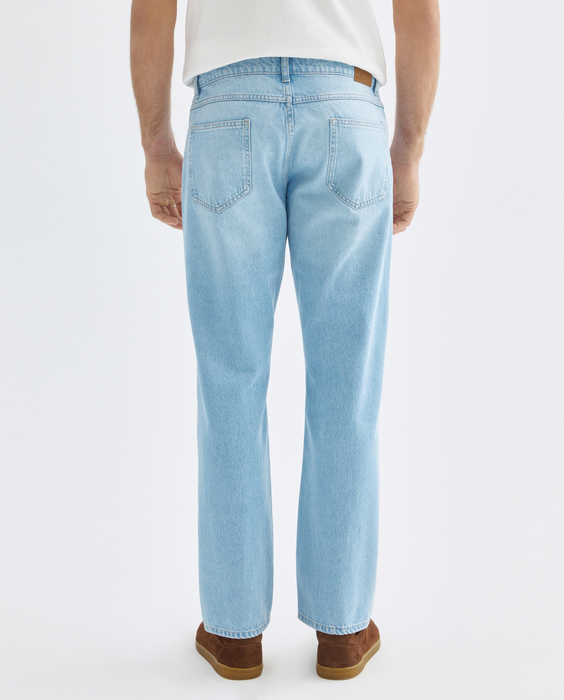 Pantalón vaquero hombre regular fit 100% algodón Cerúleo-3