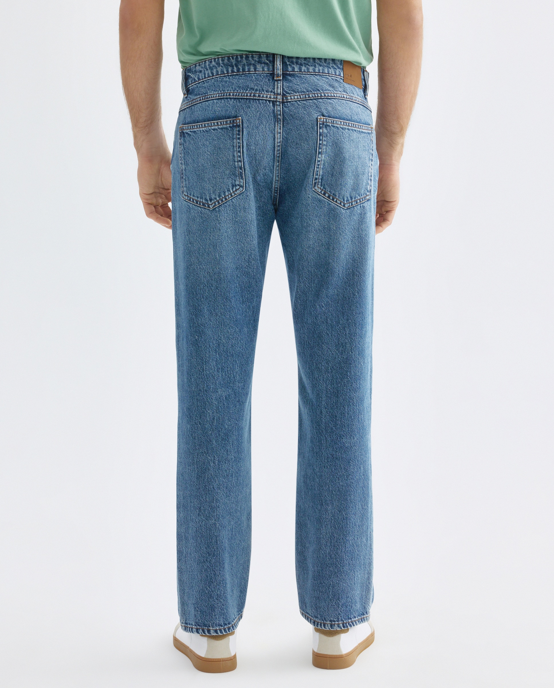 Pantalón vaquero hombre regular fit 100% algodón Azul Suave-3