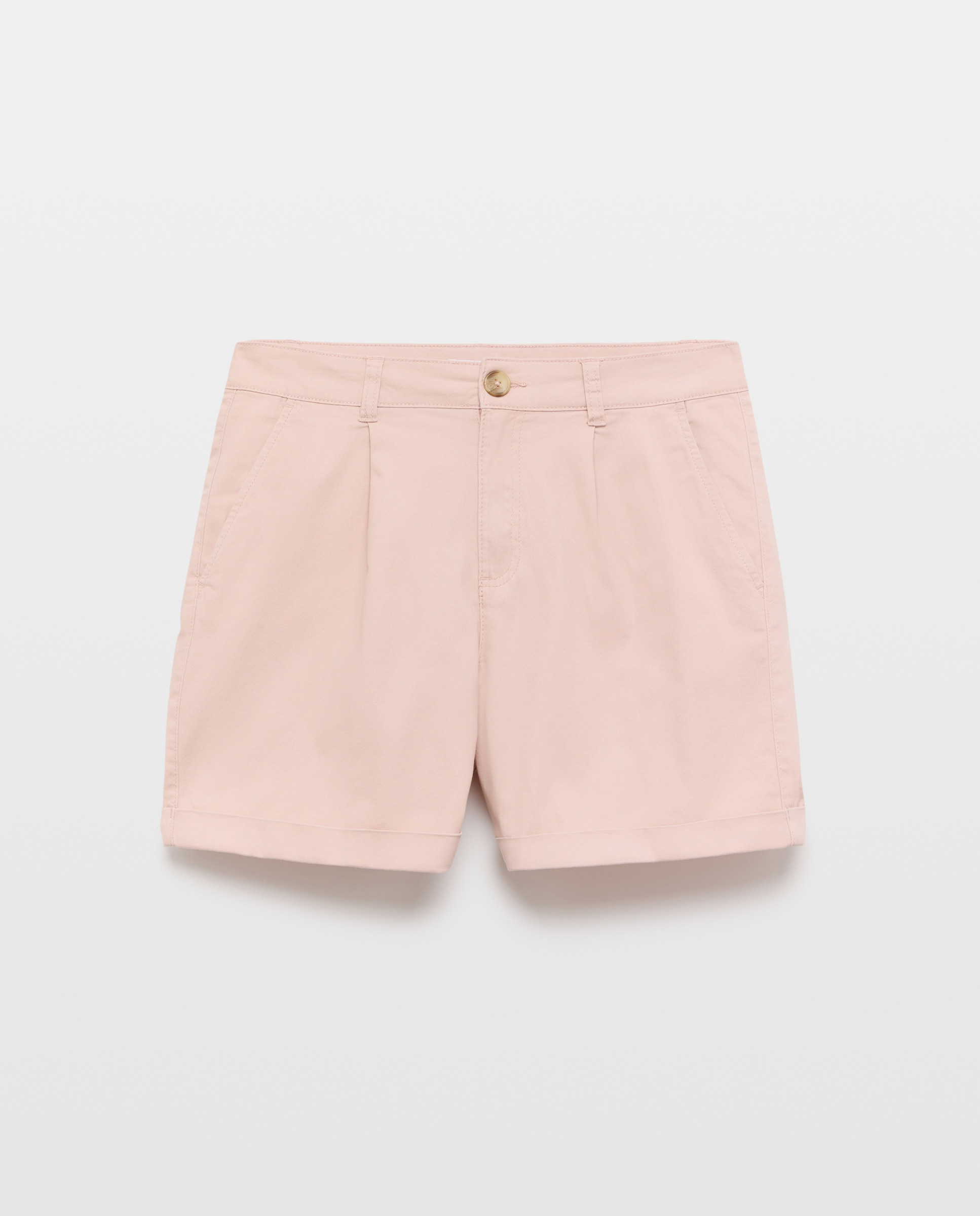 Short de mujer con pinzas 200 Rosa-4