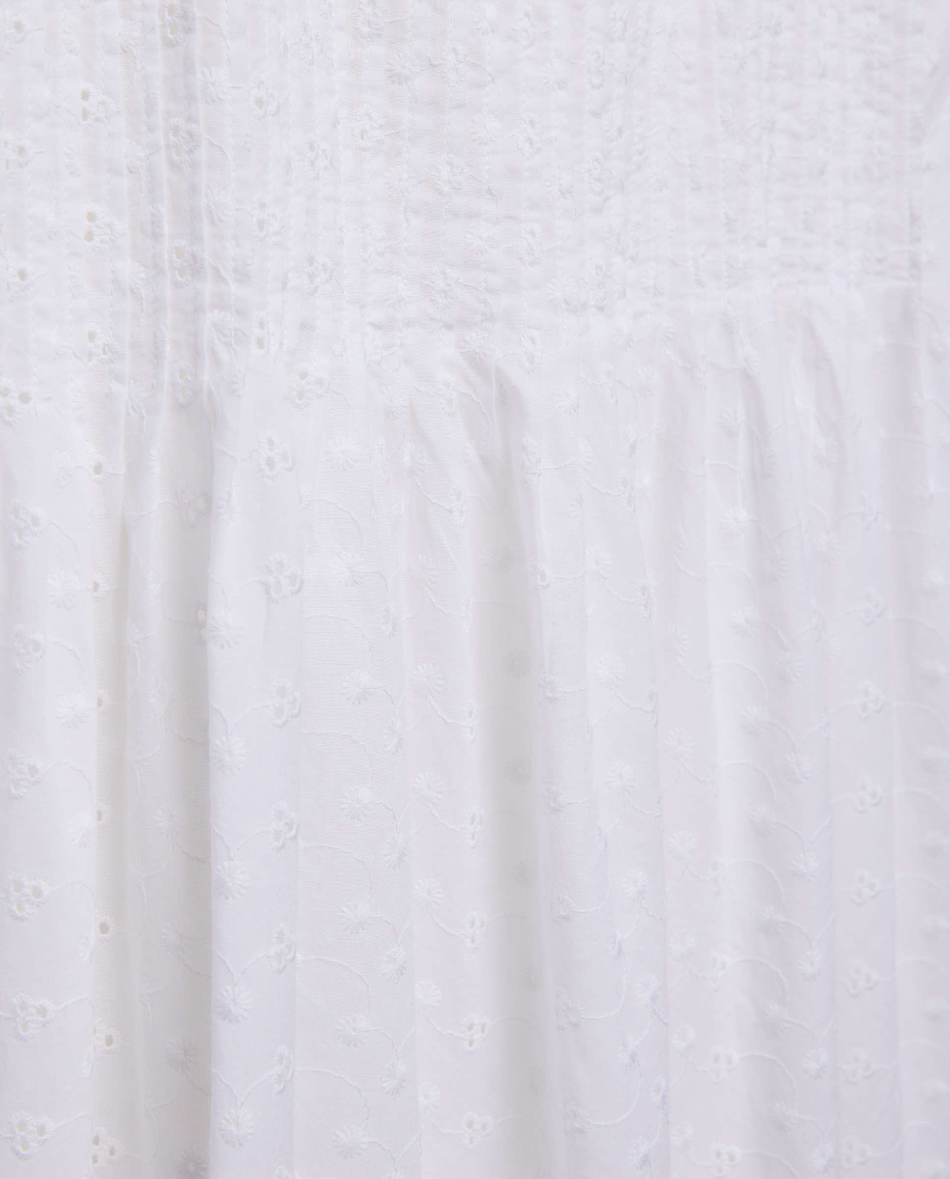 Vestido de mujer bordado con tirantes a contraste Blanco roto-5