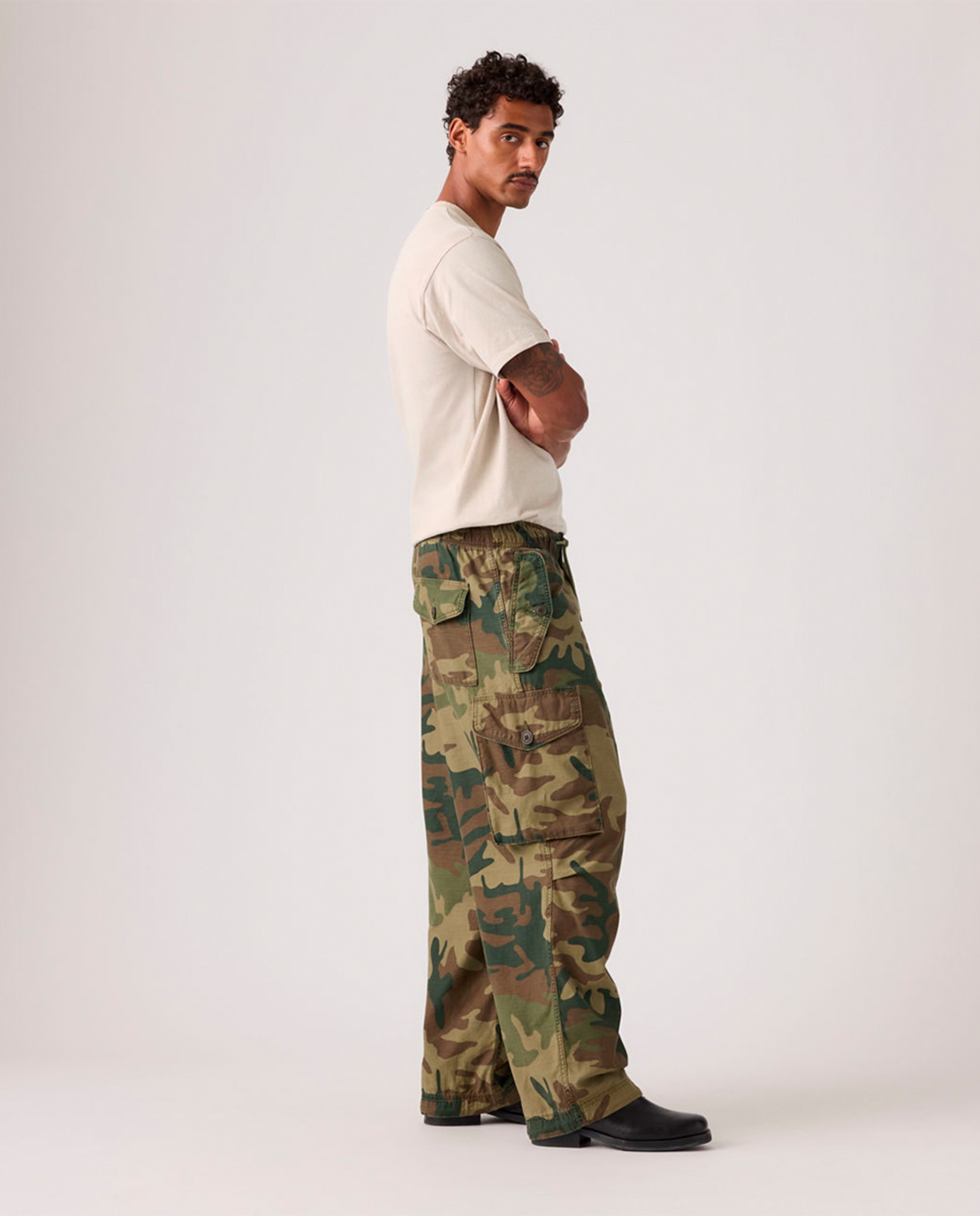Calças Baggy Field Cargo™ Verde-militar-4
