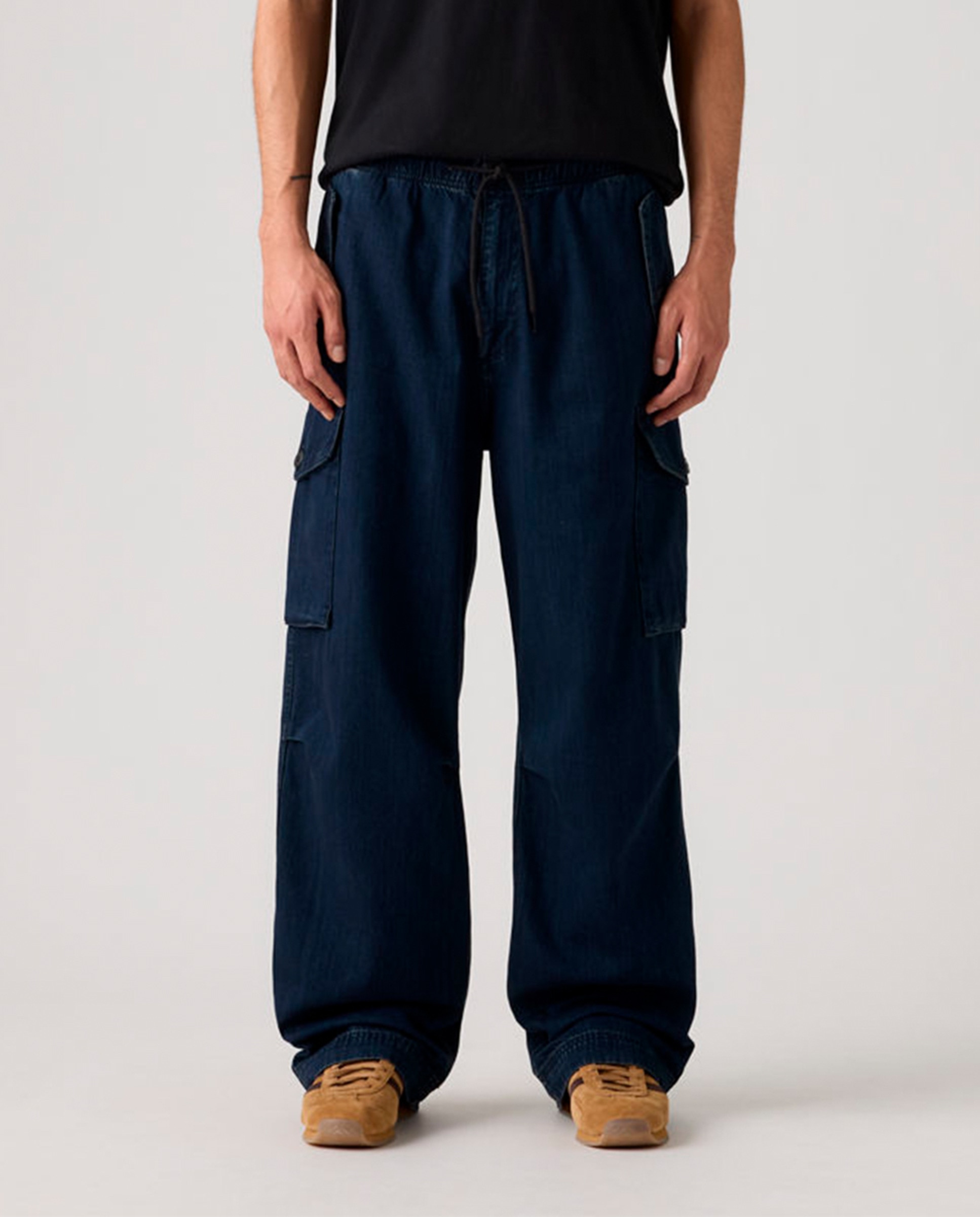 Calças Baggy Field Cargo™ Azul-marinho-2