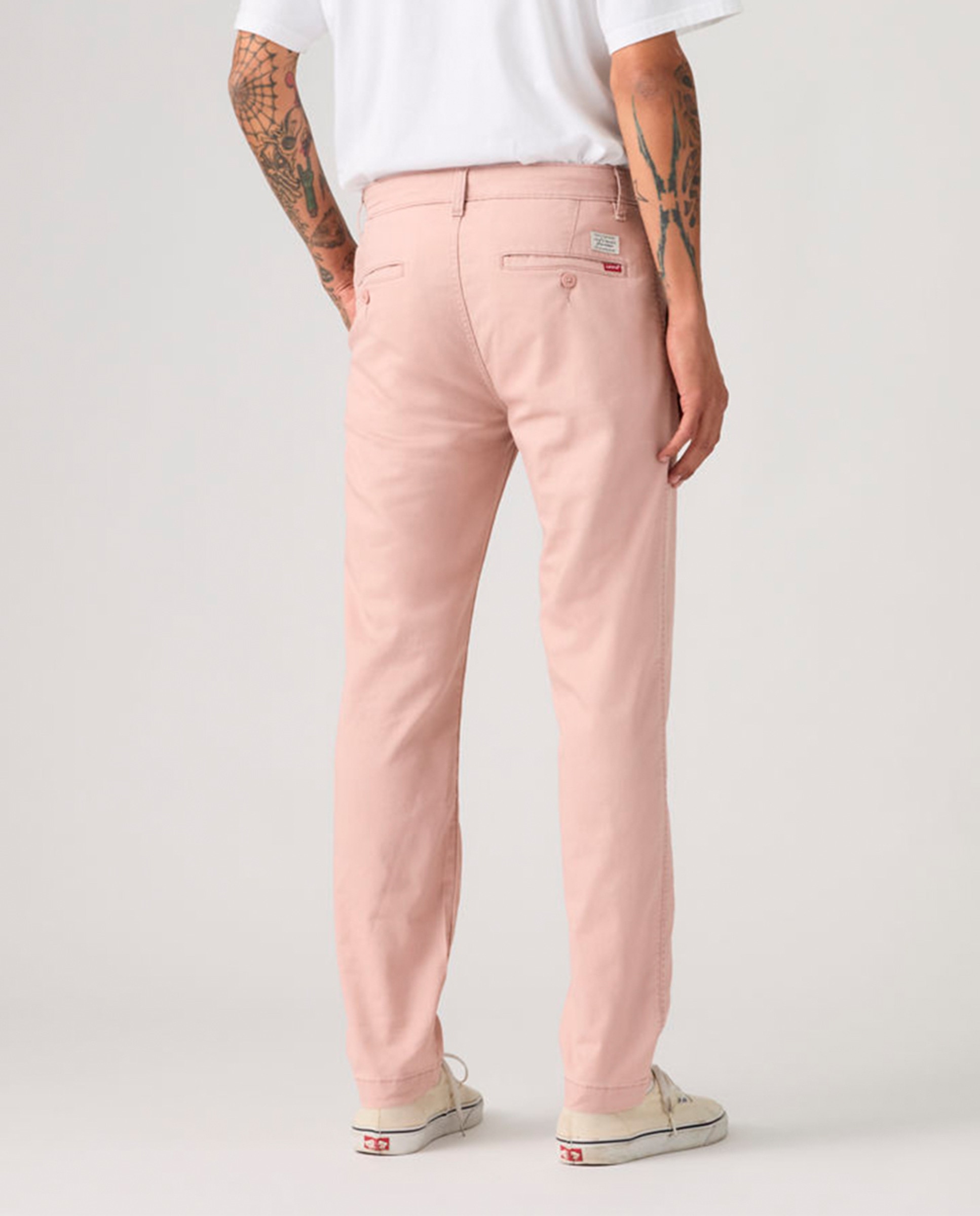 Calças Chino Regular XX Std™ com Toque de Linho Salmão-3