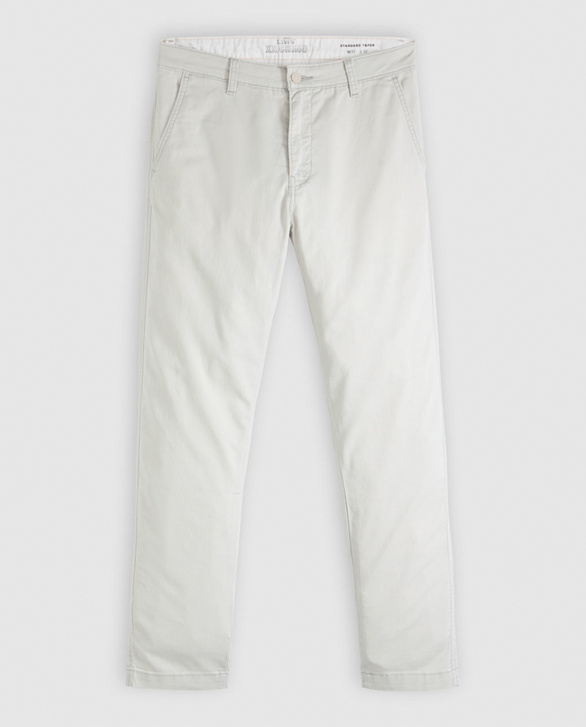 Calças Chino Regular XX Std™ com Toque de Linho Bege-5
