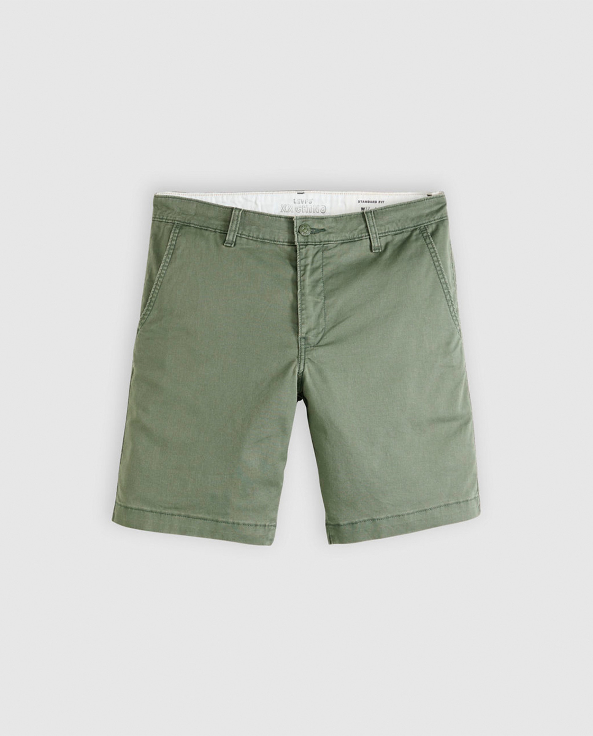 Bermudas XX Chino com Toque de Linho Verde-escuro-7