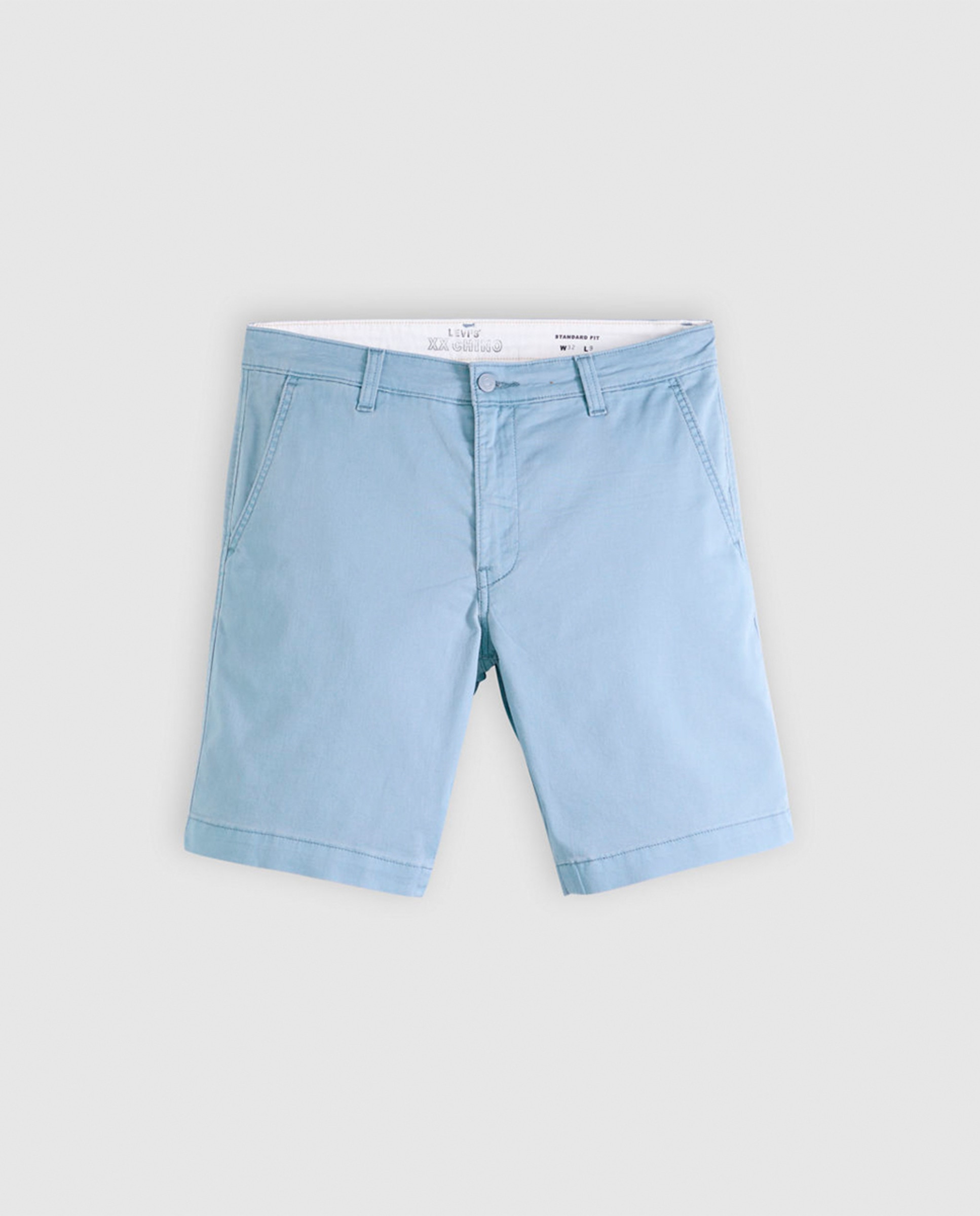 Bermudas XX Chino com Toque de Linho Azul-6
