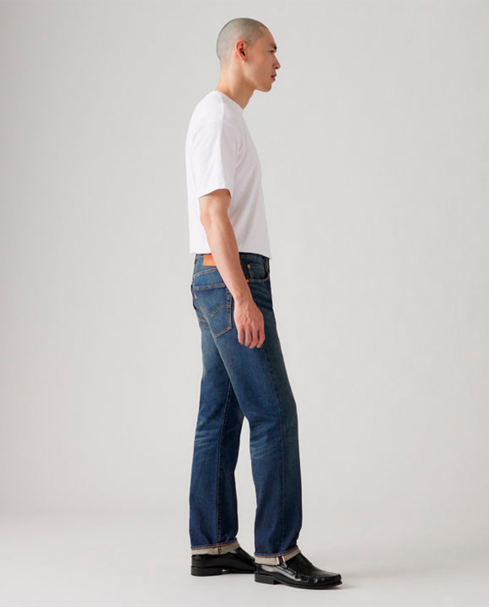 Jeans 501® Original Straight de Algodão Azul-índigo-4