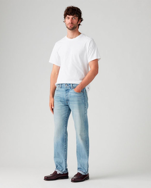 Imagem 0 de Jeans 501® Original Straight de Algodão