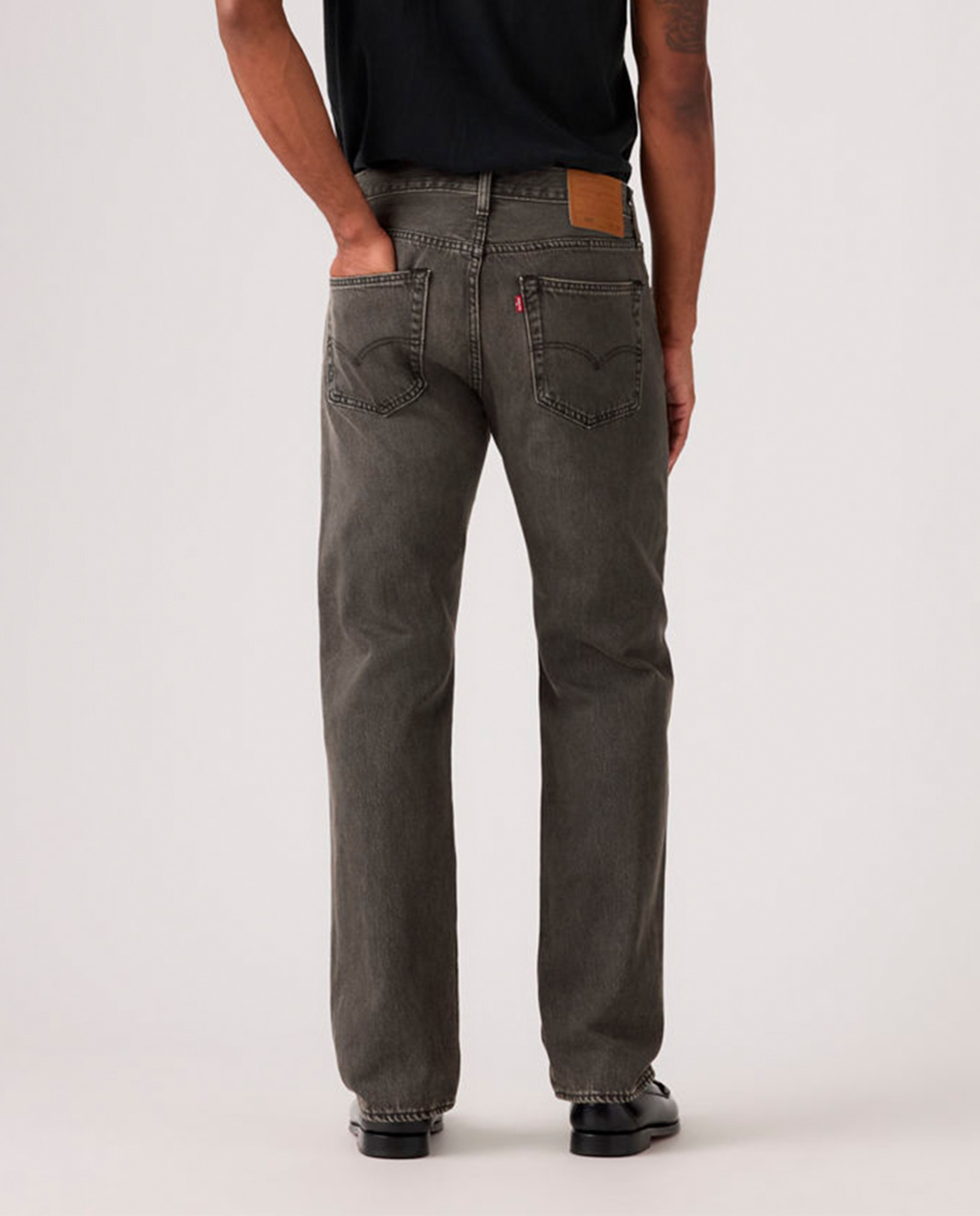 Jeans 501® Original Straight de Algodão Cinzento-escuro-3
