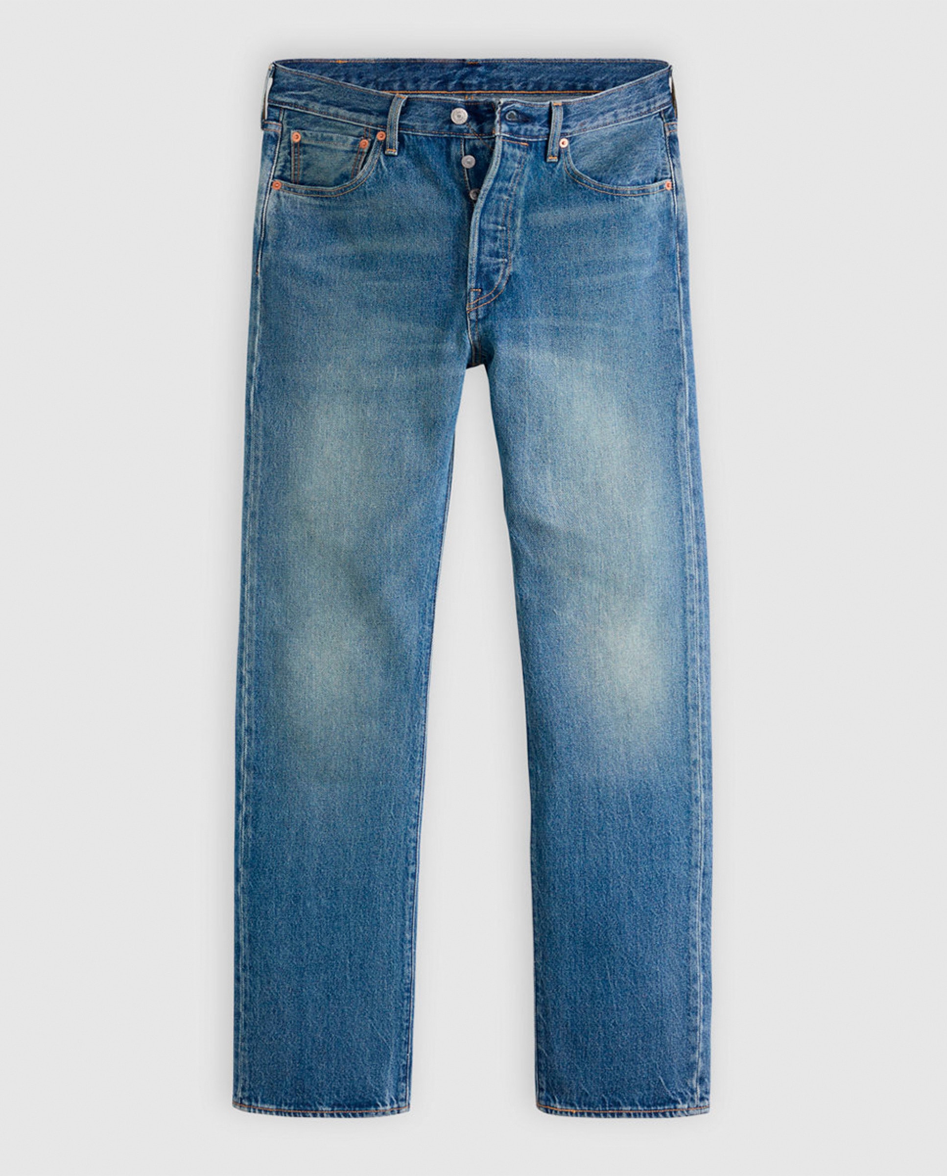 Jeans 501® Original Straight de Algodão Azul-5