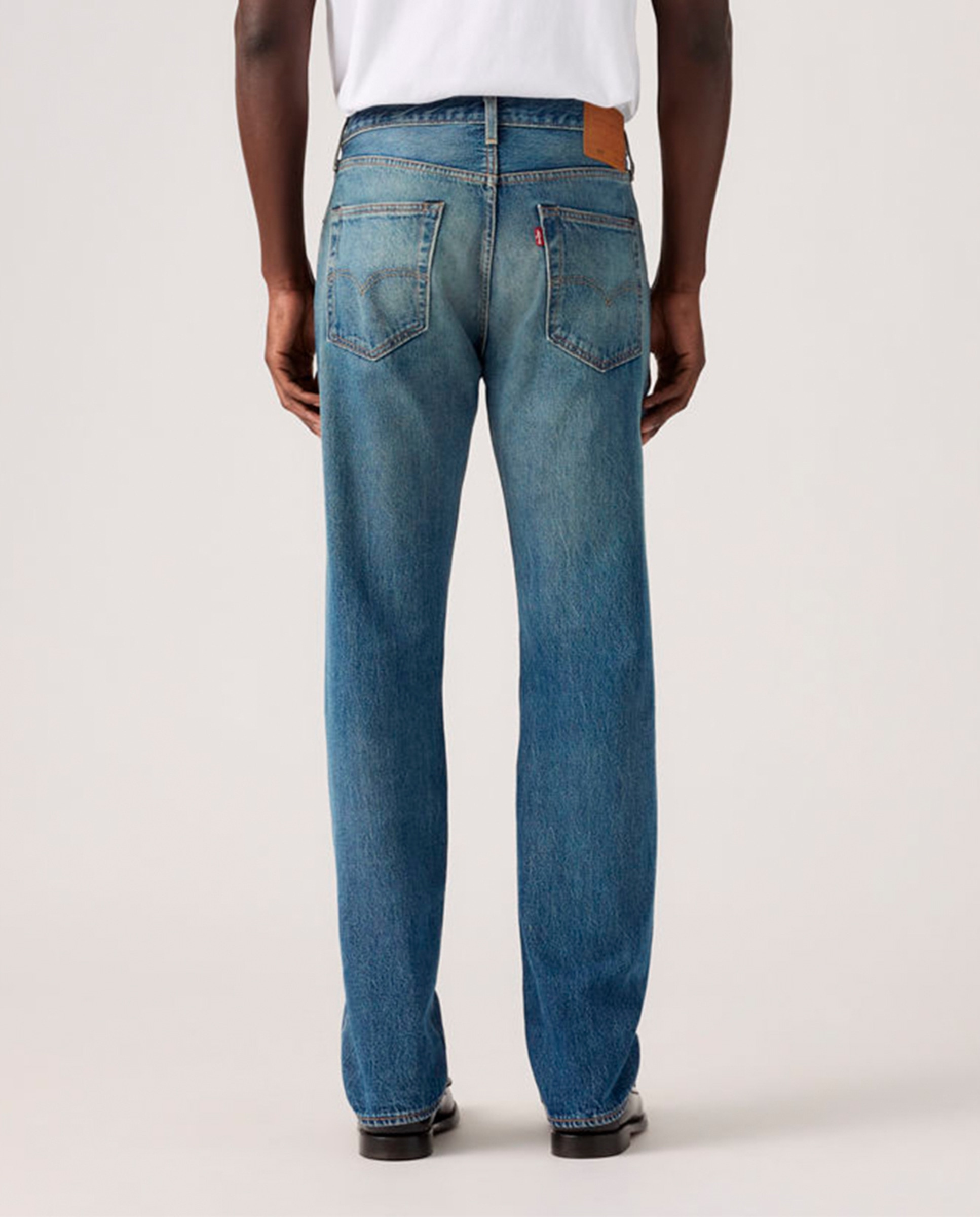 Jeans 501® Original Straight de Algodão Azul-3