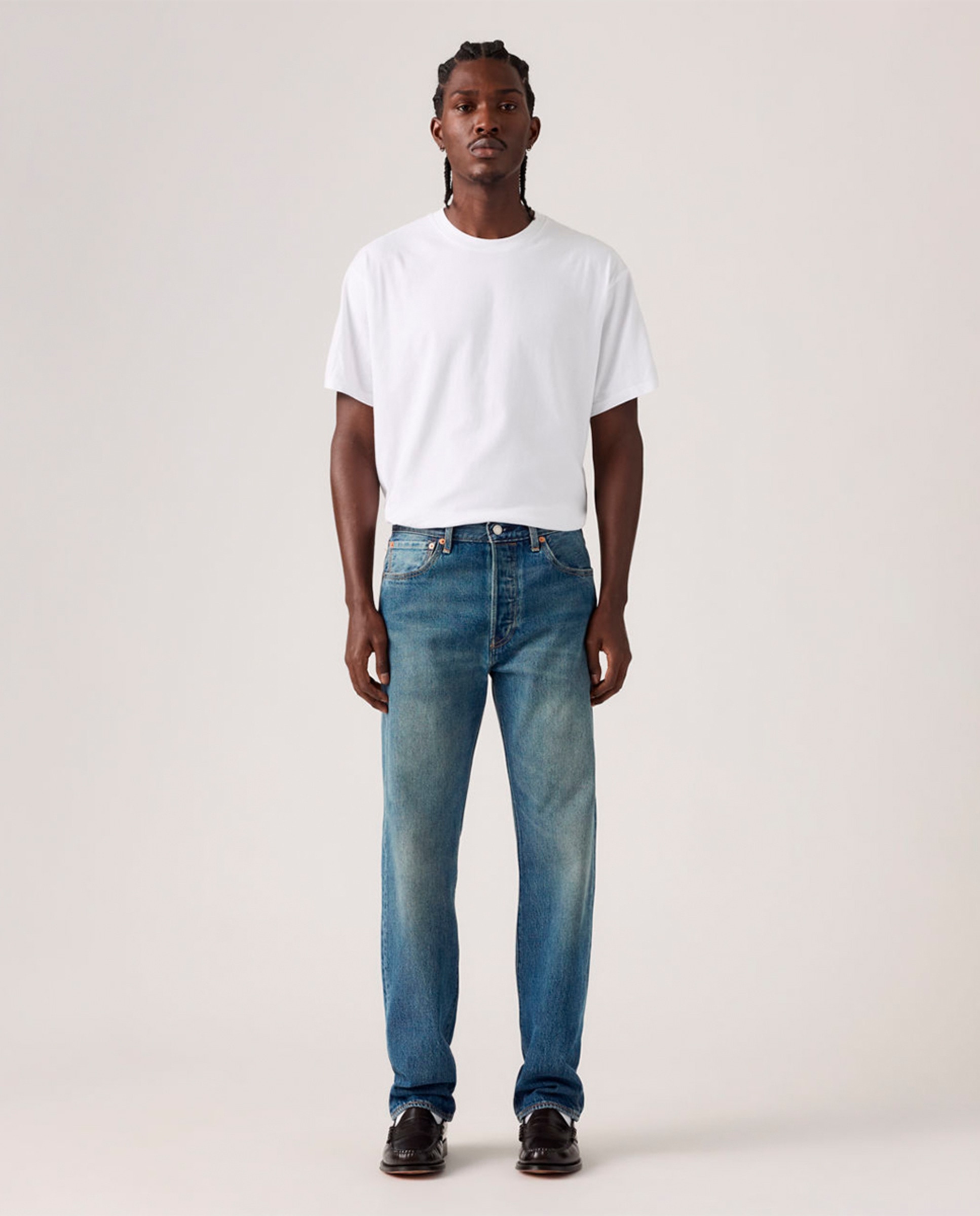 Imagem 0 de Jeans 501® Original Straight de Algodão