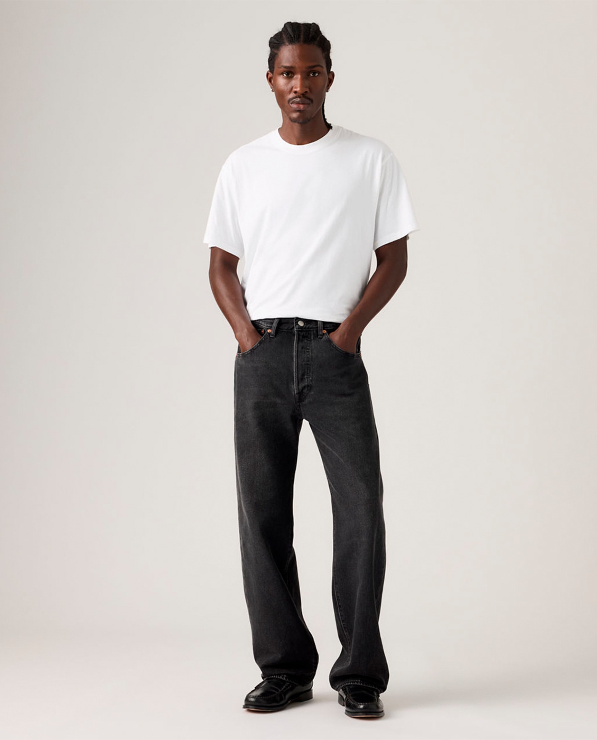 Jeans 501® Loose Cinzento-escuro-1