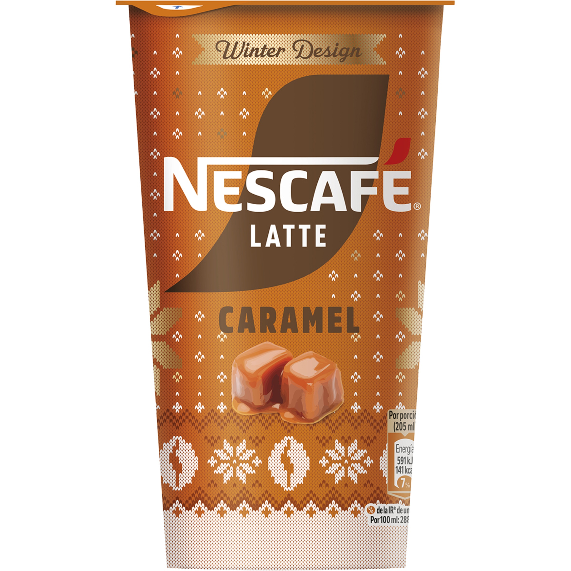 Caramel bebida láctea de café y caramelo sin gluten vaso 205 ml