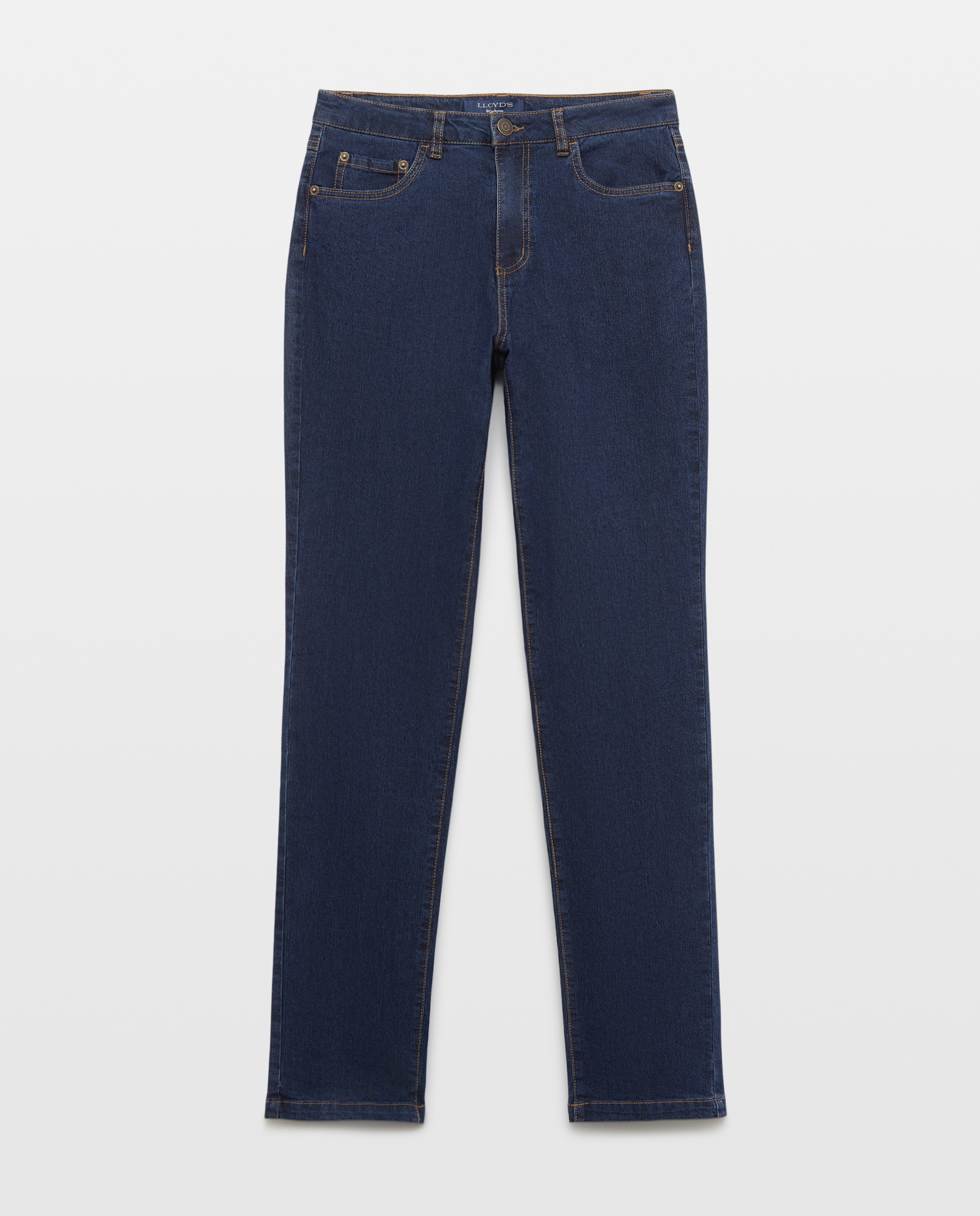 Jeans Semi Skinny com 5 Bolsos Azul Suave-5