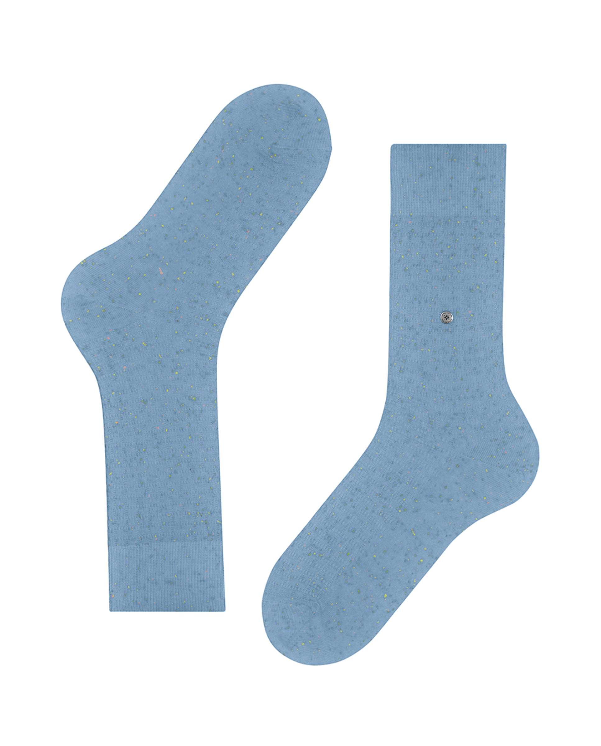 Meias Estampadas com Toques Néon Azul-4