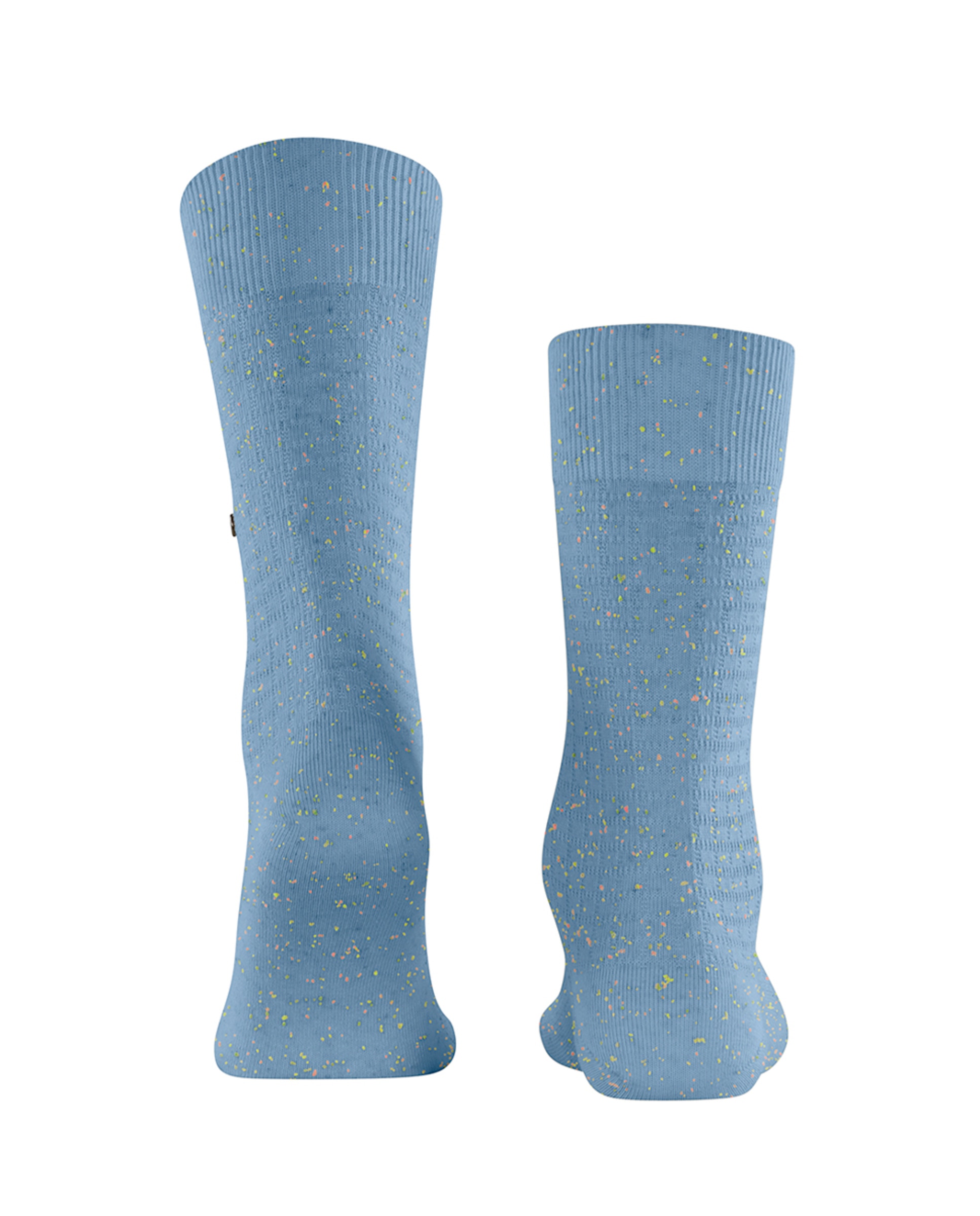 Meias Estampadas com Toques Néon Azul-2
