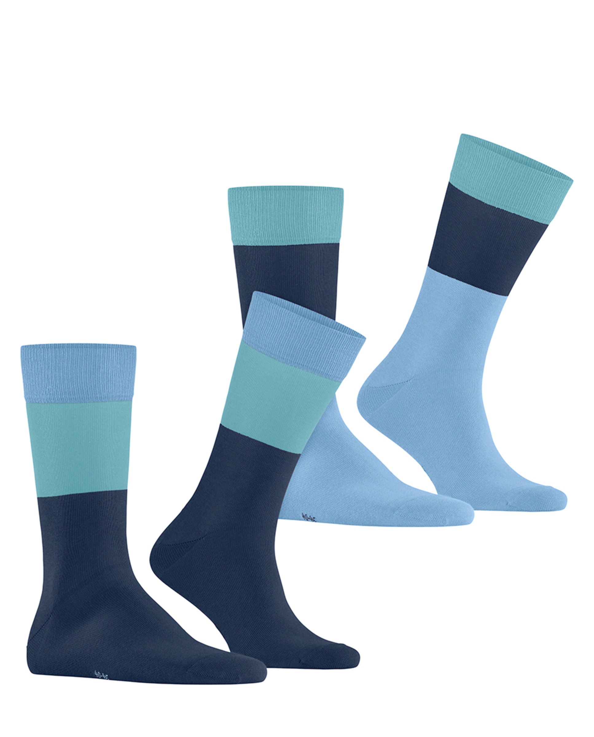 Imagem 0 de Pack de Dois Pares de Meias com Três Cores