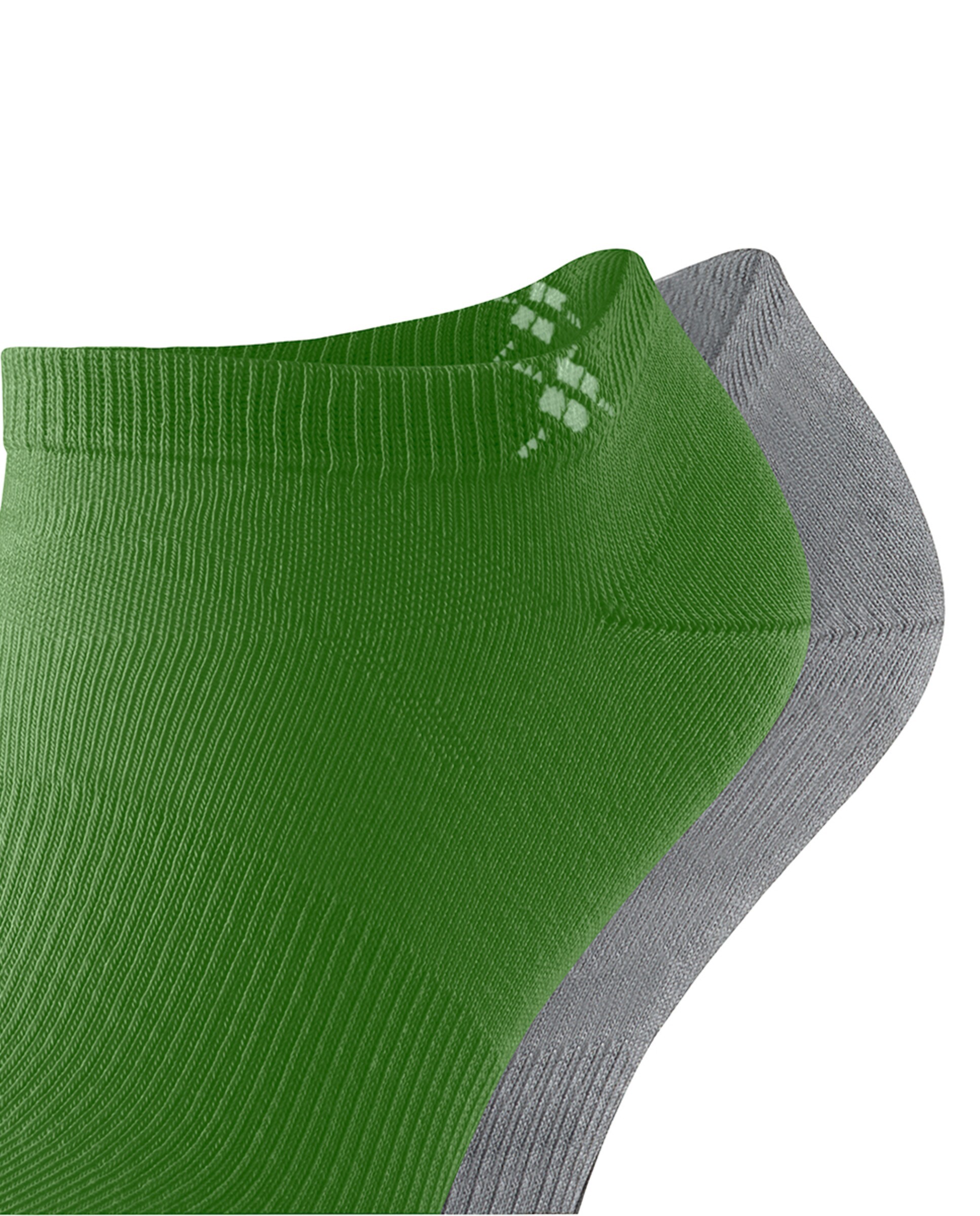 Pack Duplo de Meias Pelo Tornozelo e em Algodão Cinzento-5