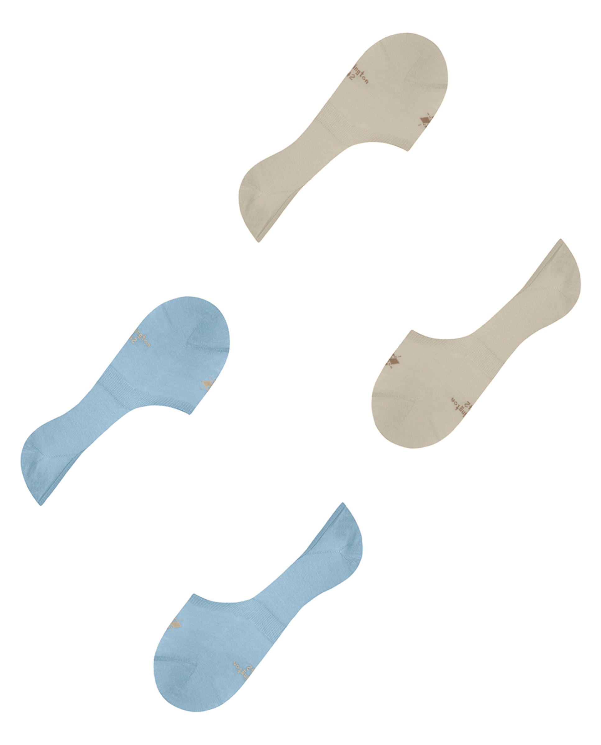 Pack de Dois Pezinhos Invisíveis Lisos Bege-4