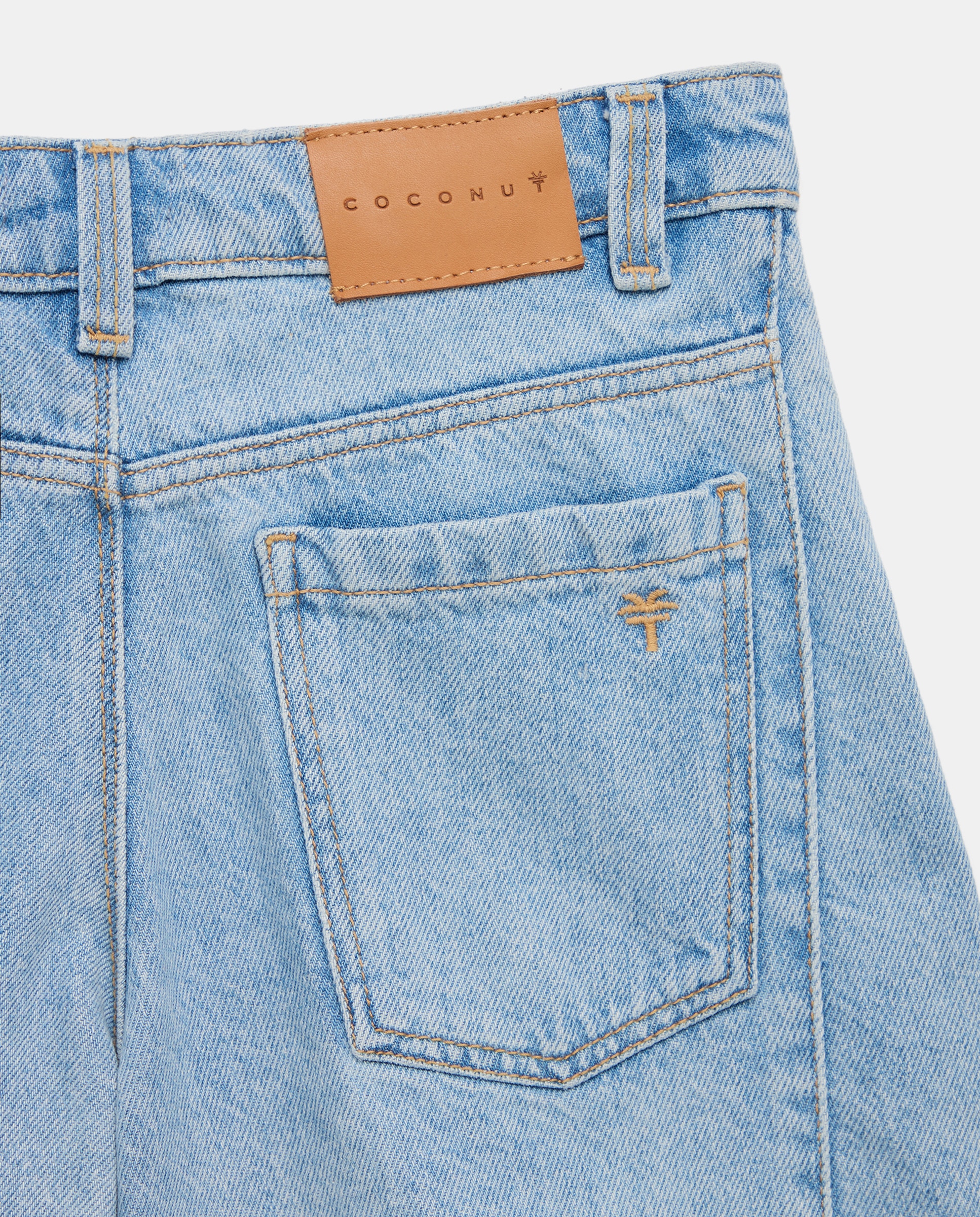 Calções com Cortes e Desfiado na Bainha - Bleach 490 Petróleo-3