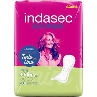 Discreet compresa de incontinencia mini paquete 20 unidades - Indasec