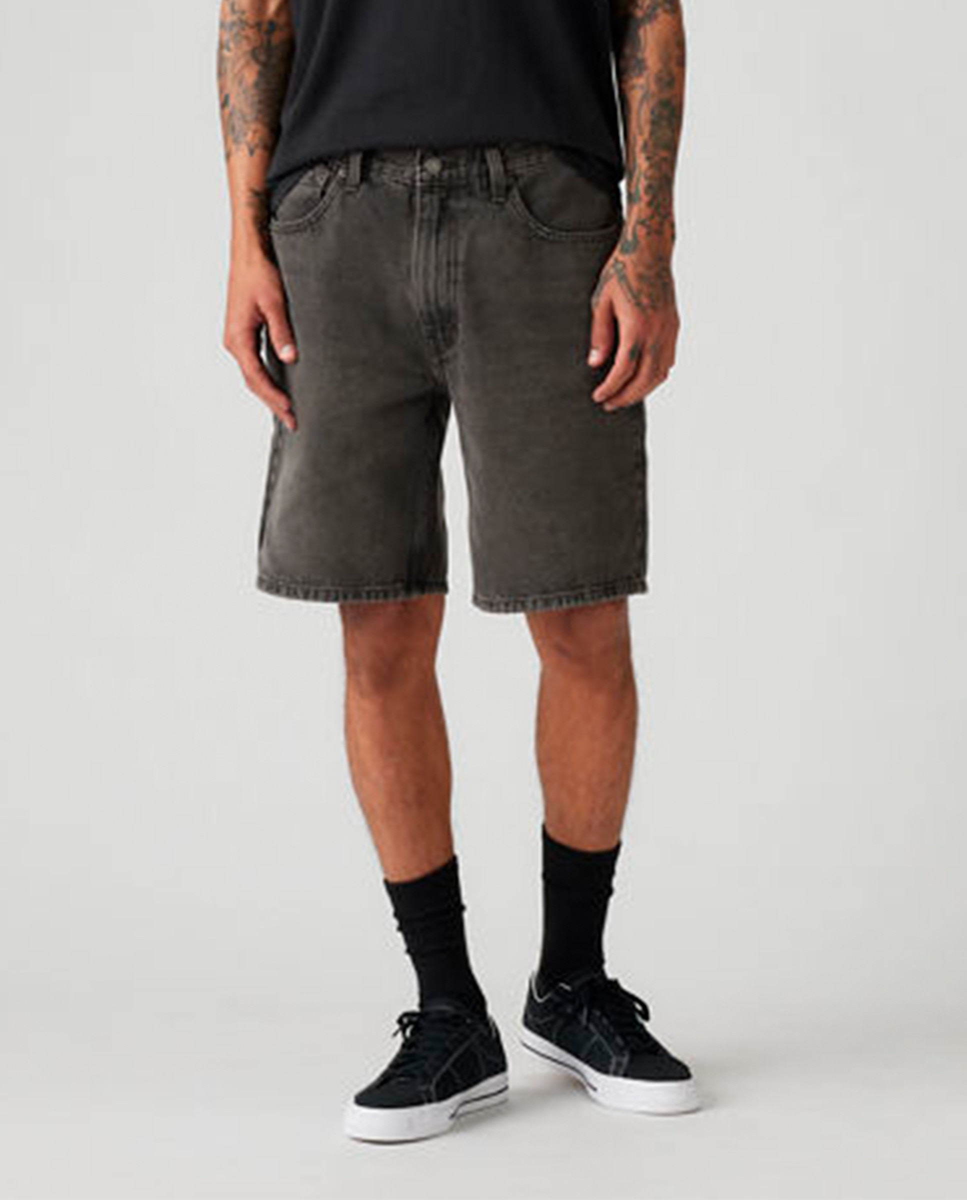 Bermudas de Ganga 454 Relaxed Cinzento-escuro-2