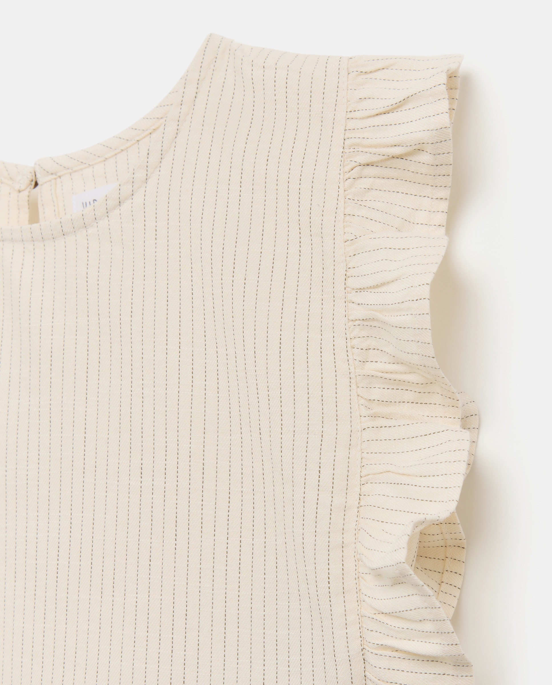 Blusa sem Mangas e com Folho Kids El Corte Inglés Branco-7