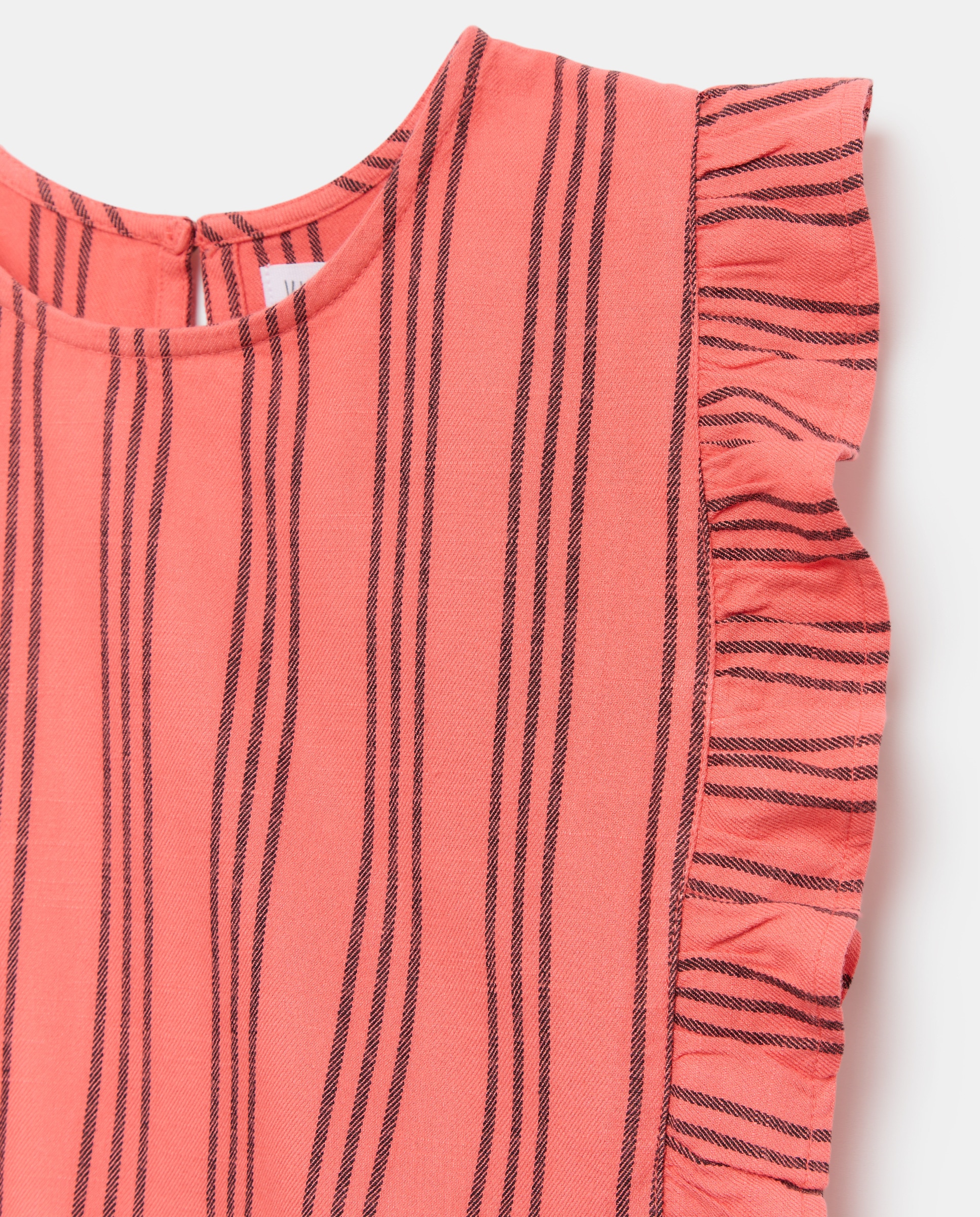 Blusa sem Mangas e com Folho Kids El Corte Inglés Rosa-6