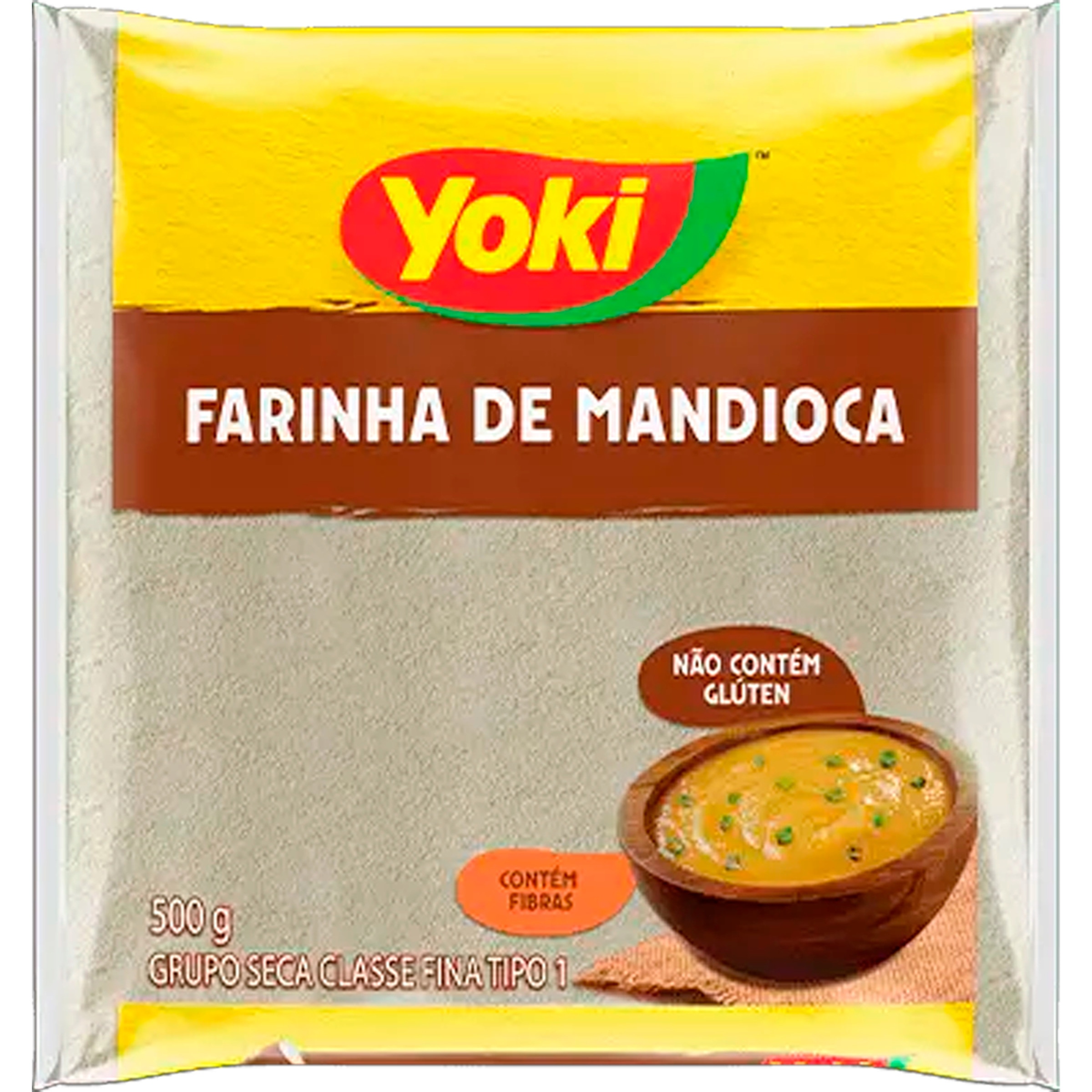 Farinha de Mandioca Crua embalagem 500 g