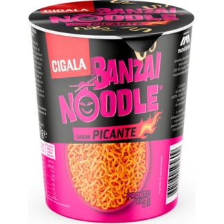 Noodles Banzai Picante embalagem 67 g - Cigala
