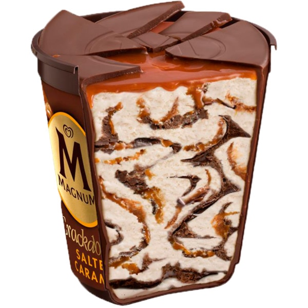 Gelado Double com Caramelo Salgado embalagem 440 ml