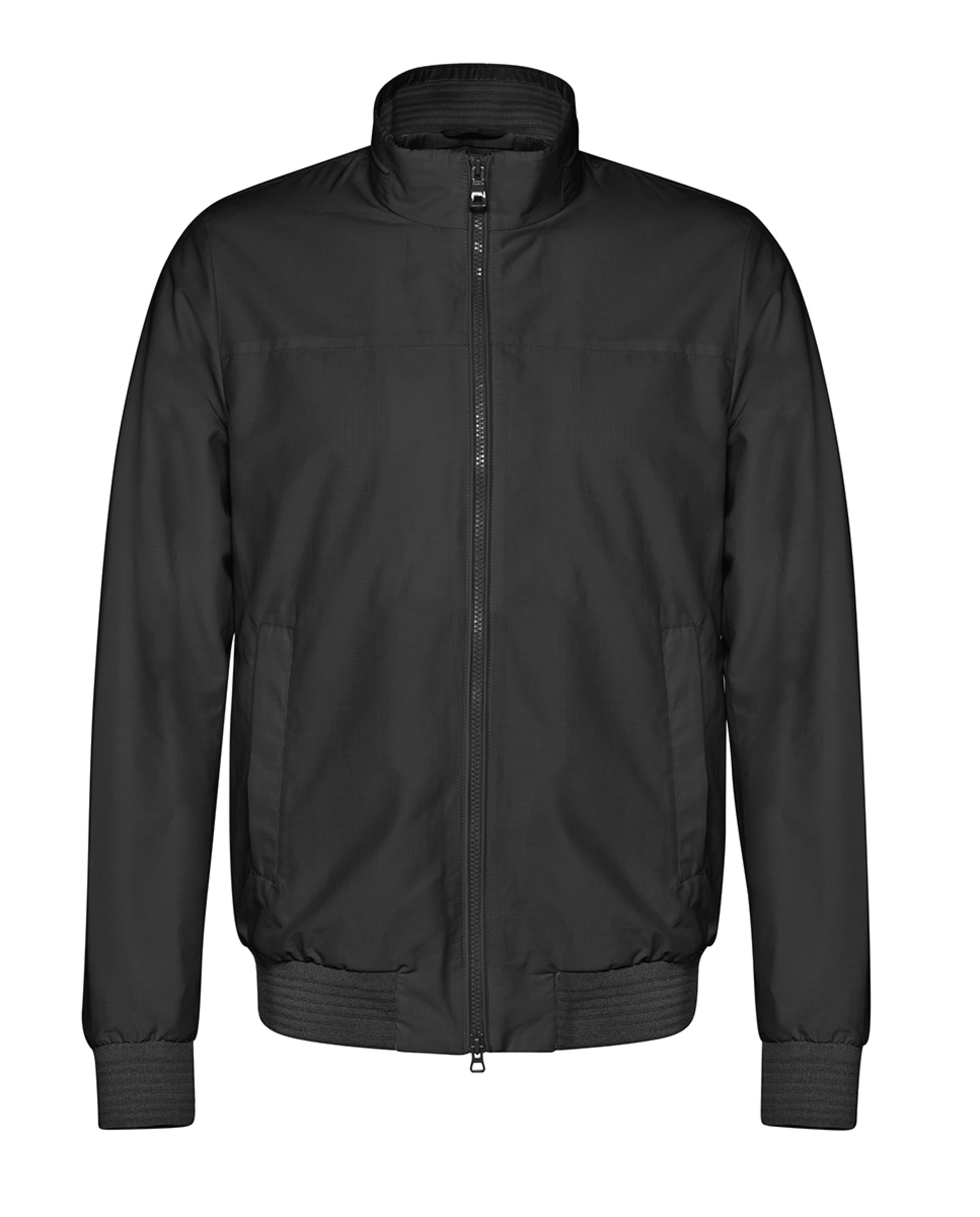 Blusão Bomber Curto Resistente ao Vento Preto-2