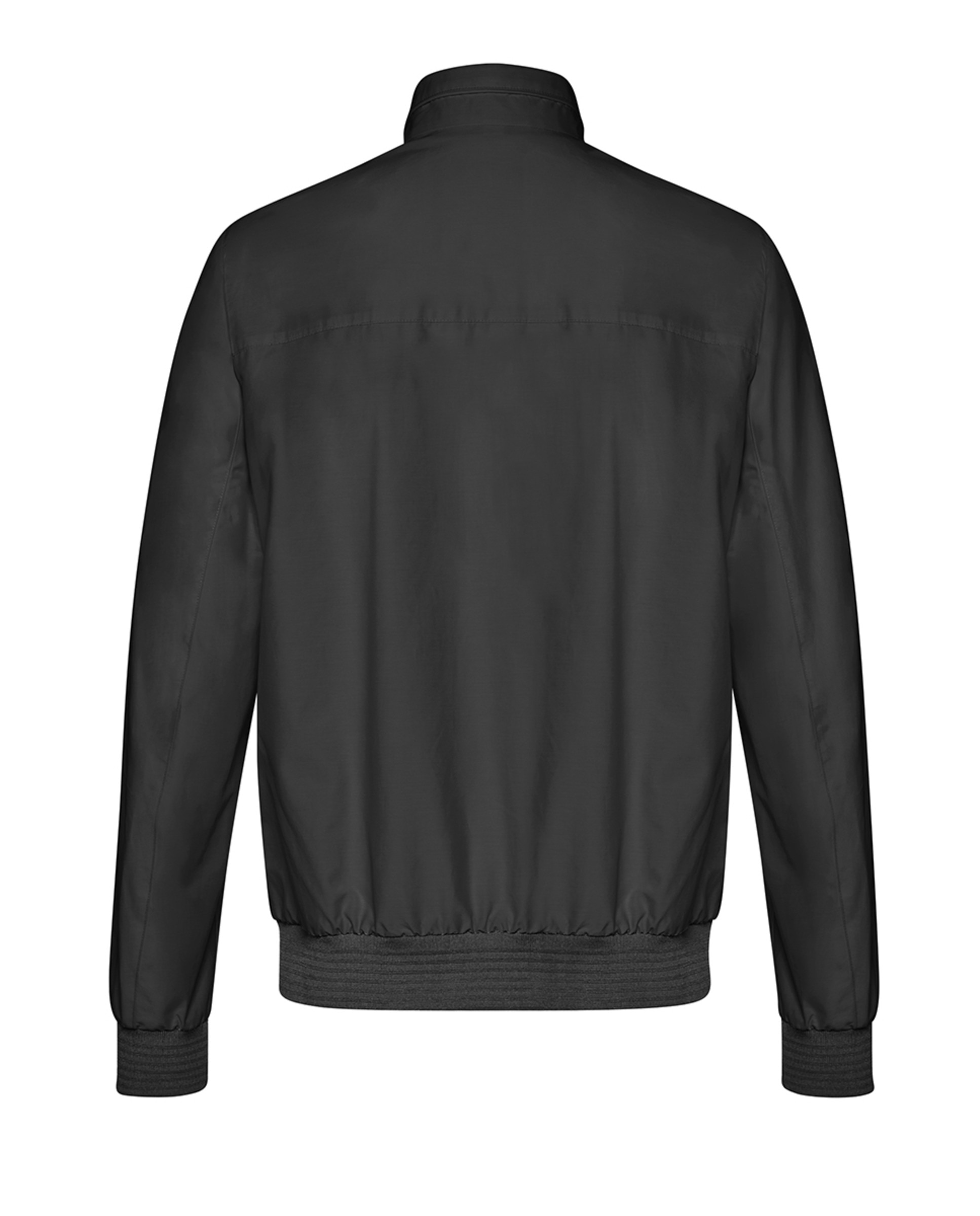 Blusão Bomber Curto Resistente ao Vento Preto-1