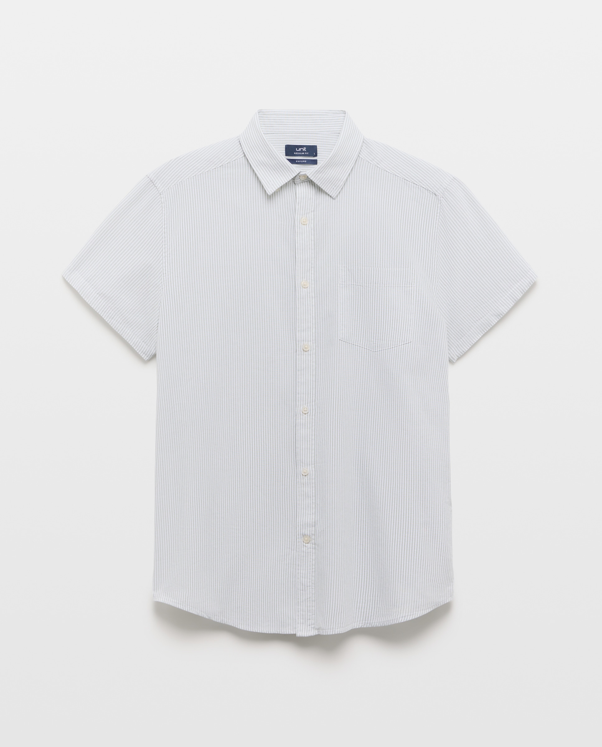 Camisa sport manga corta hombre chambray 510 Verde claro-4