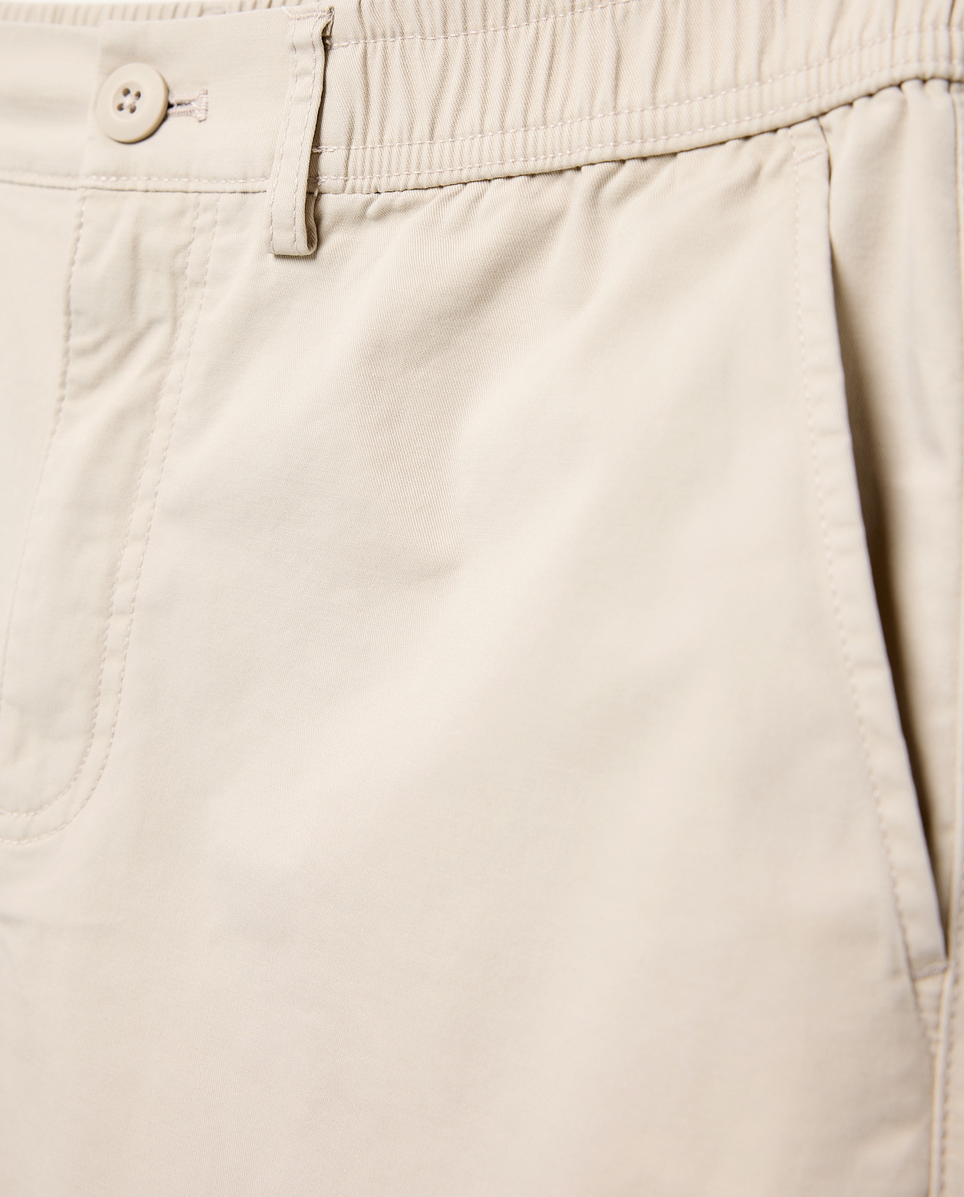 Bermuda hombre chino con goma Visón claro-5