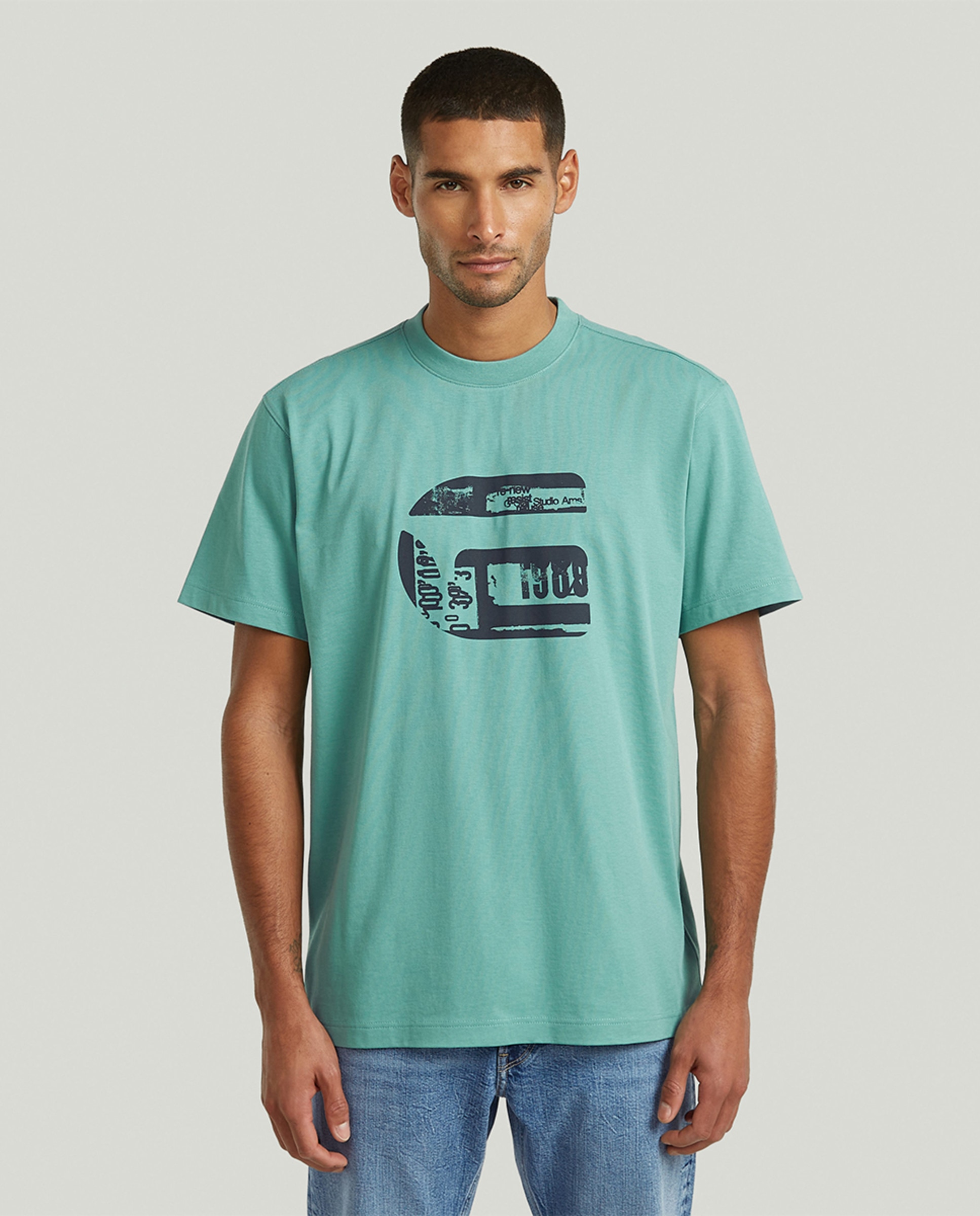 Imagem 0 de T-shirt de Corte Regular com Manga Curta