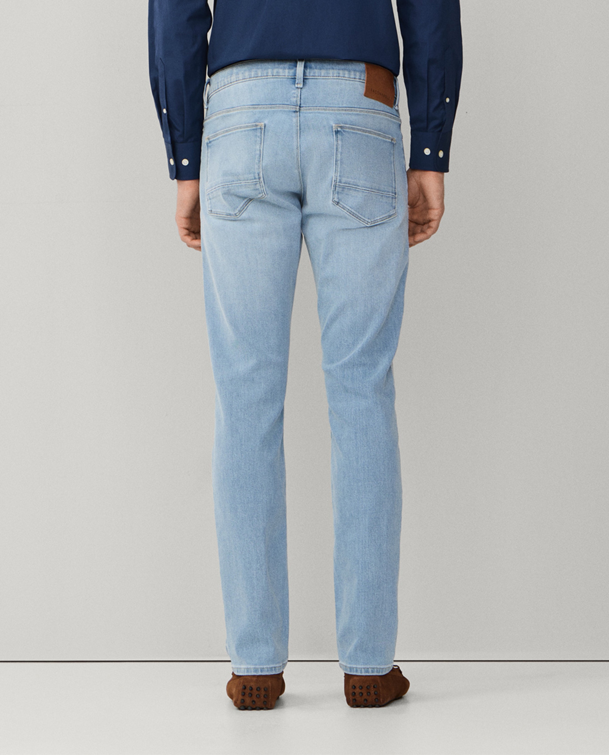 Jeans de 5 Bolsos Azul-3