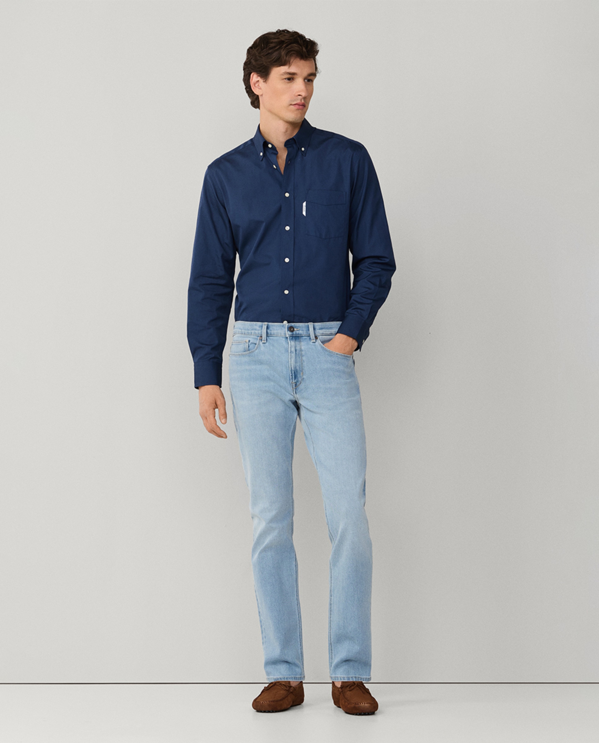 Jeans de 5 Bolsos Azul-1