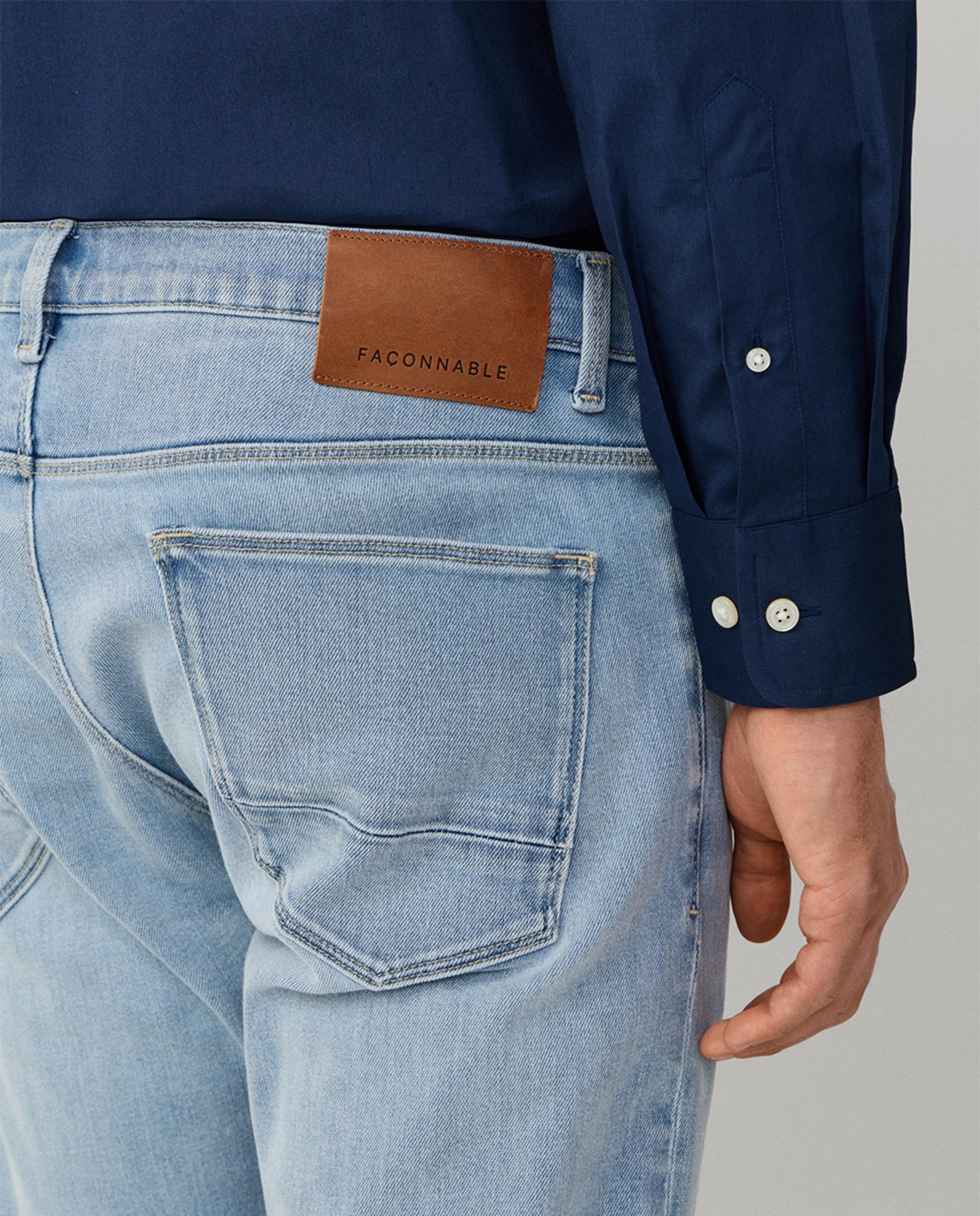 Jeans de 5 Bolsos Azul-6
