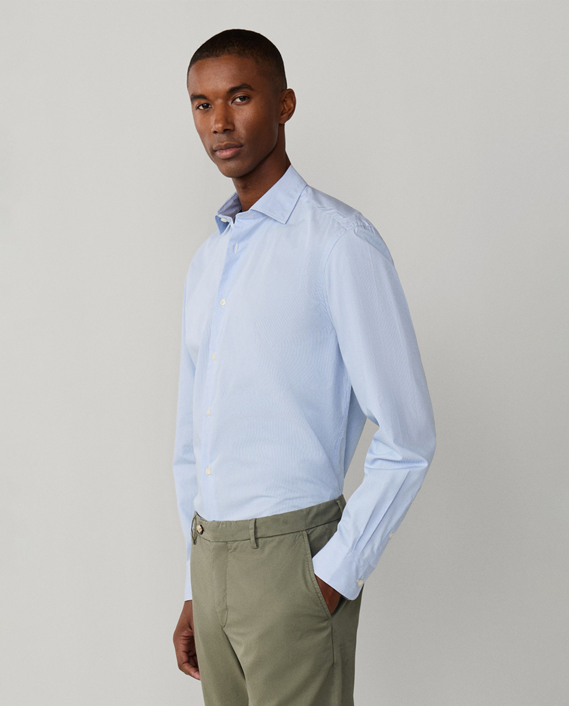 Imagem 0 de Camisa Fit Club às Riscas Finas