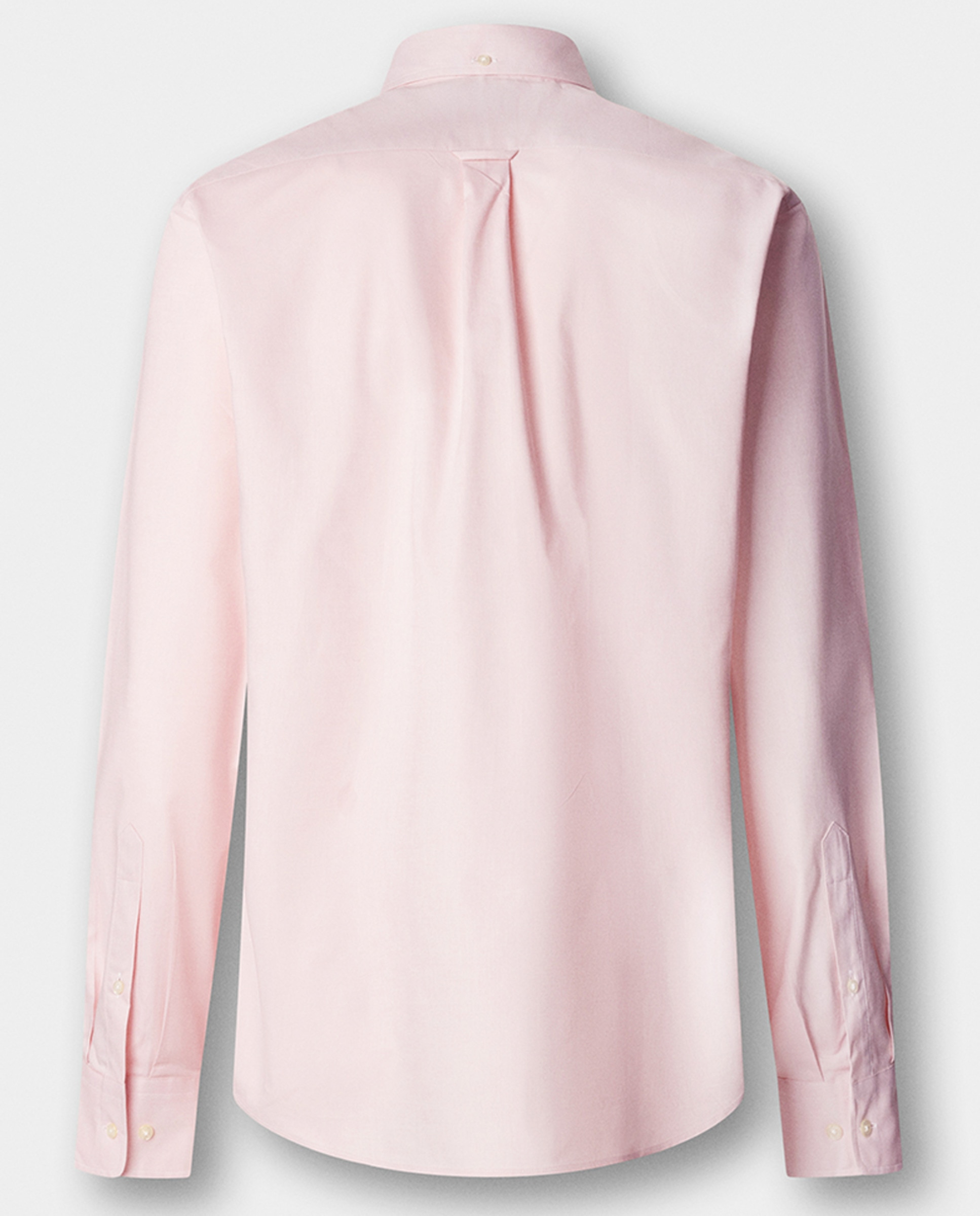 Camisa Regular Fit Lisa de Algodão com Logótipo Birdie Rosa-7