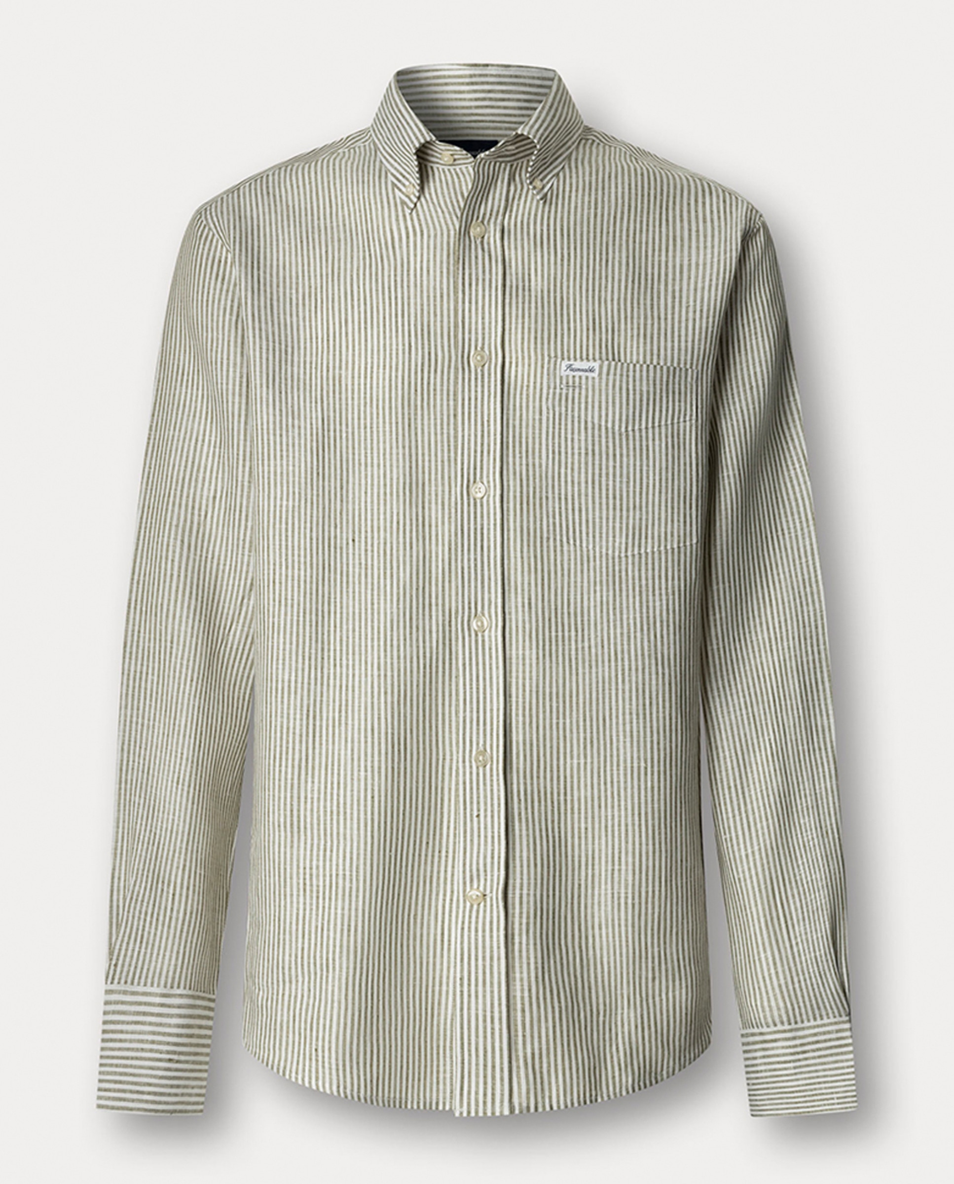 Imagem 0 de Camisa de Linho às Riscas Bengal Fit Club