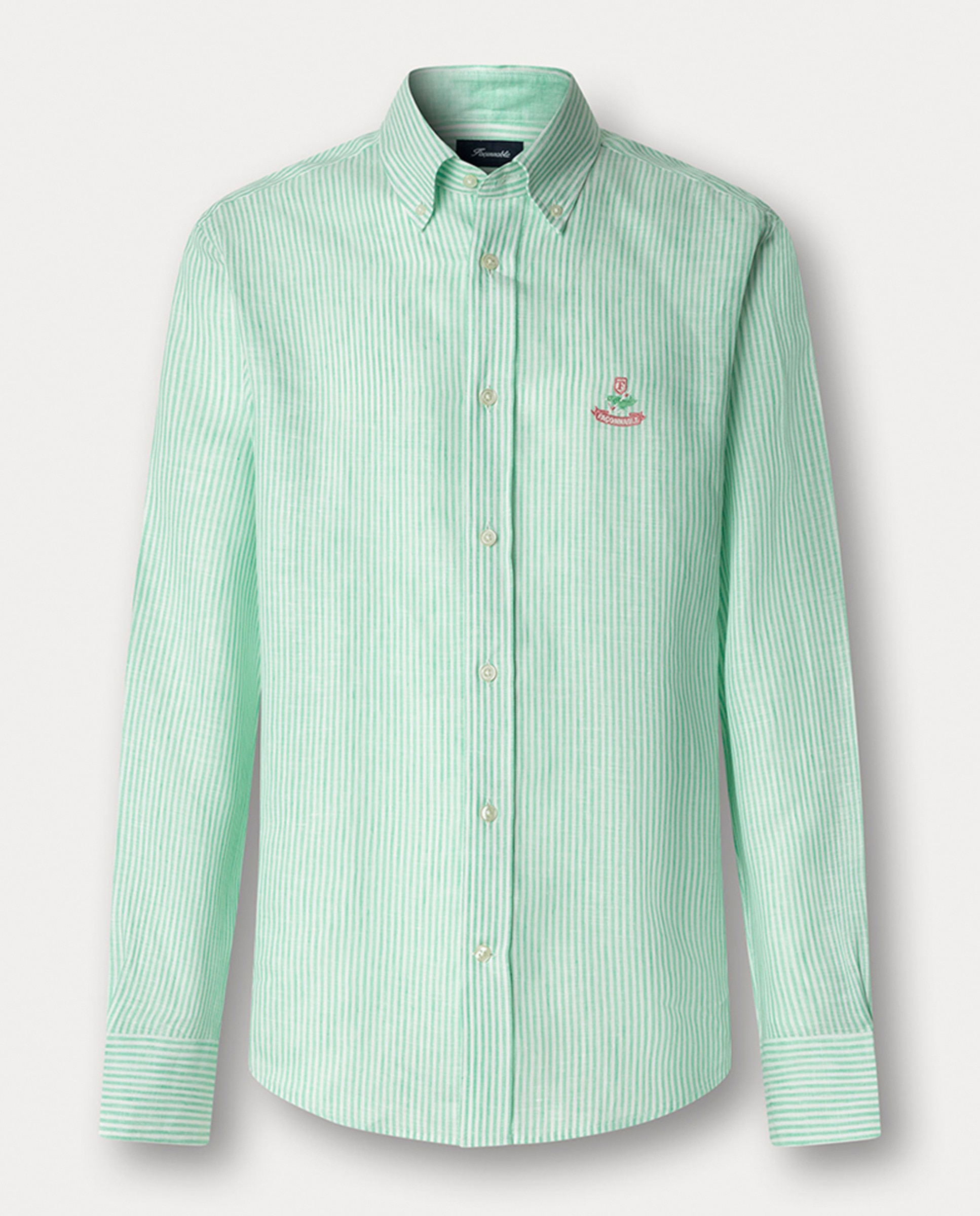 Imagem 0 de Camisa de Linho às Riscas Bengal com Logótipo Birdie Fit Club